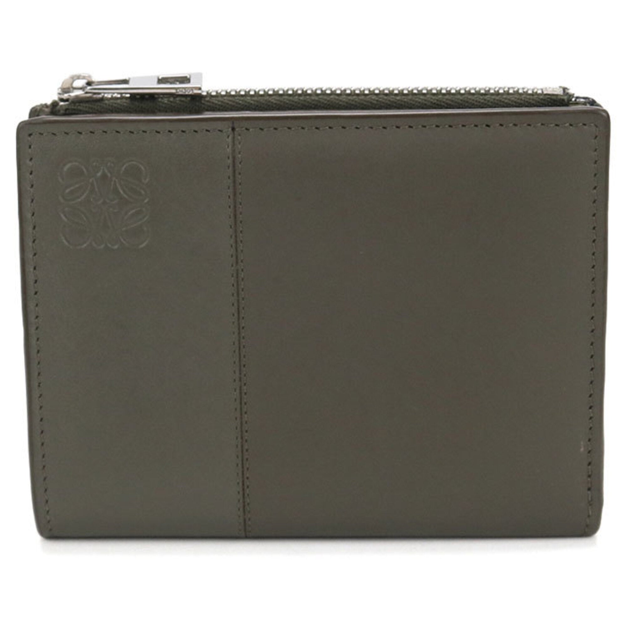 Loewe Khaki Leather Wallet (Bi-Fold) (Pre-Owned)