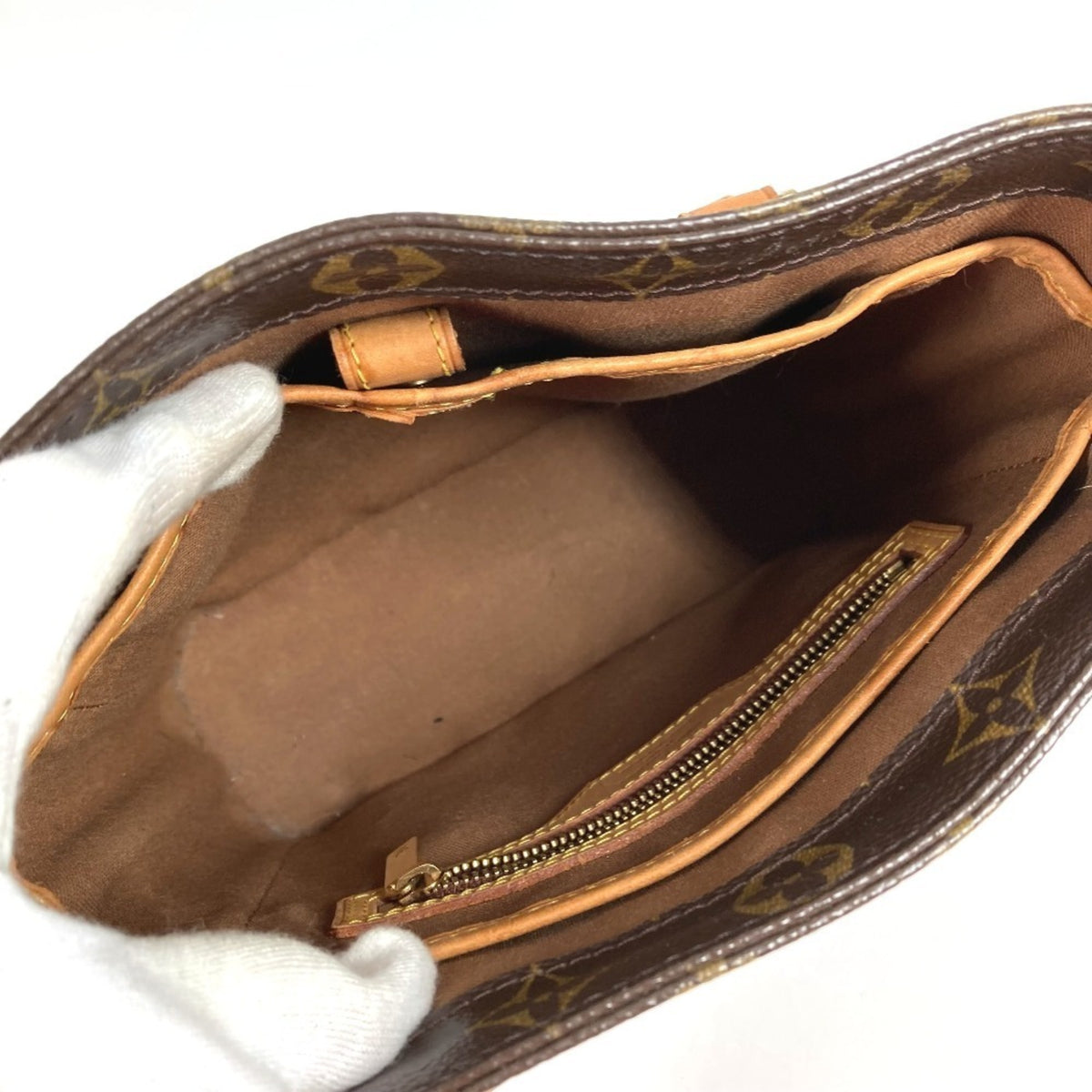 Louis Vuitton Brown Monogram Handbag Tote Bag (Pre-Owned)