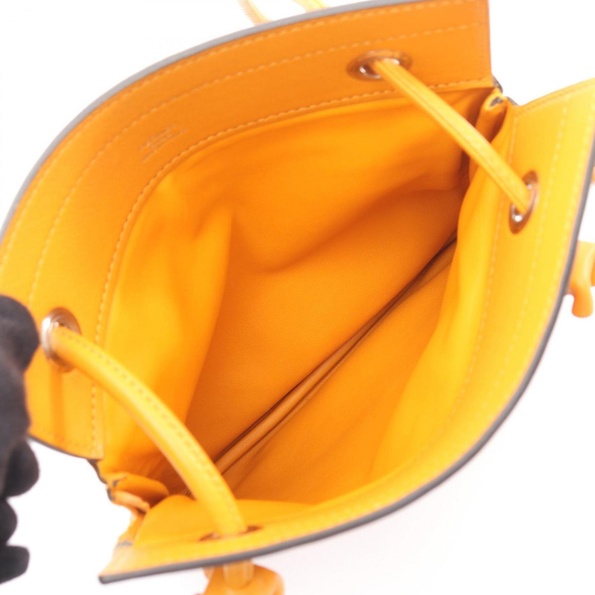 Hermes Orange Swift Leather Handbag Shoulder Bag (Pre-Owned)
