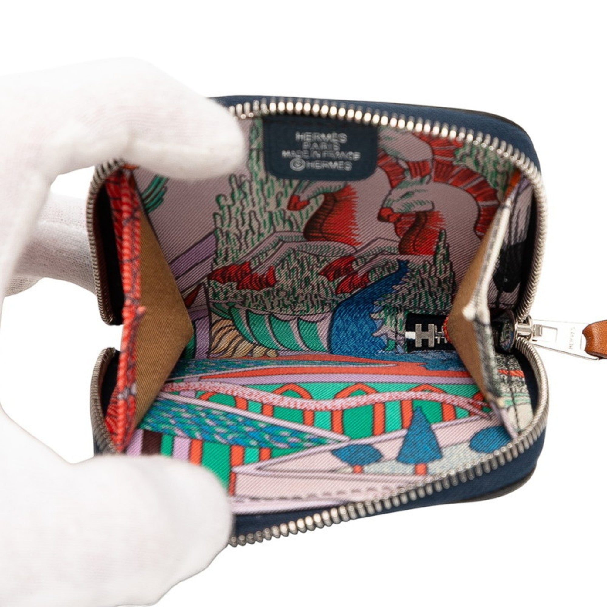 Hermes Navy Coin Purse/Coin Case (Pre-Owned)