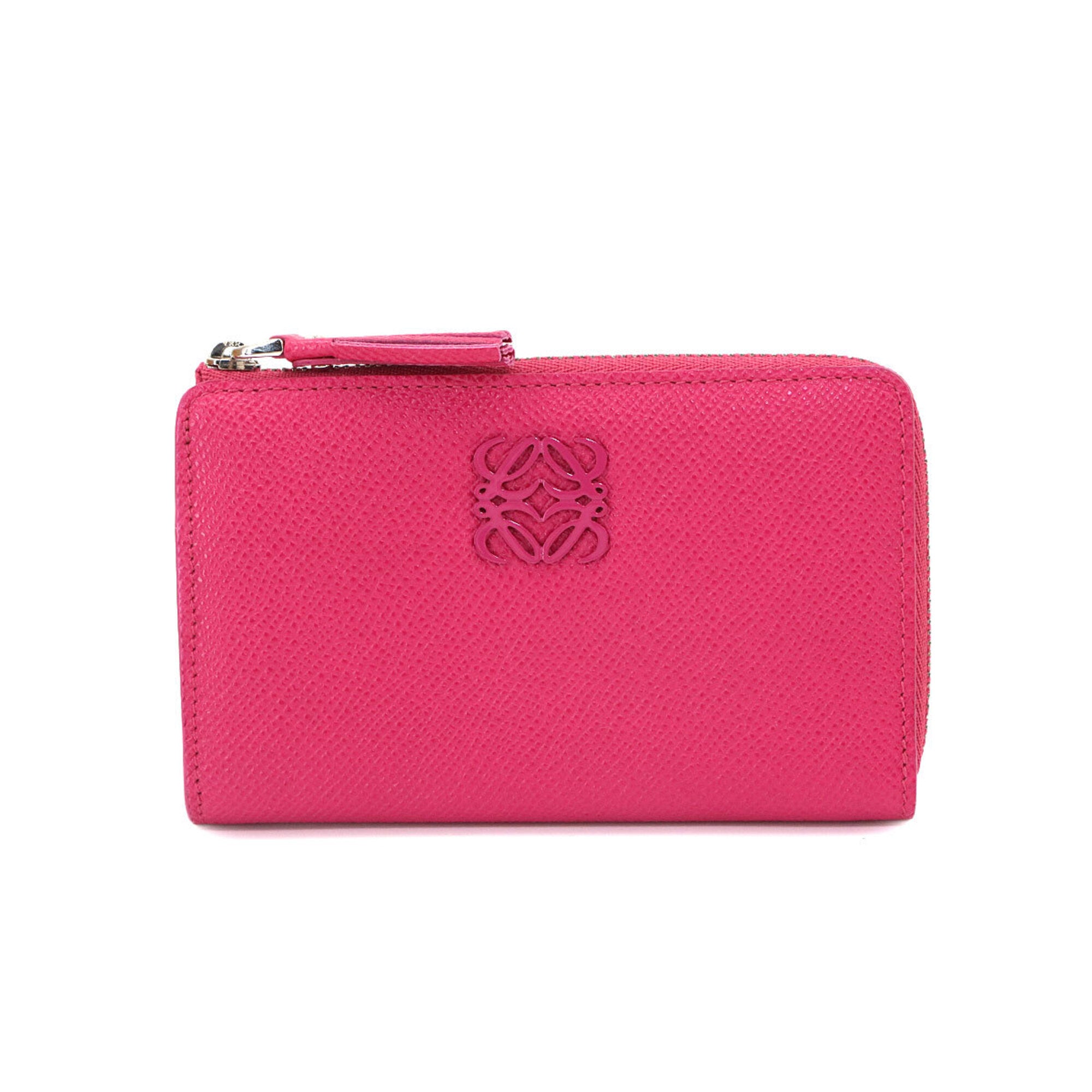 Loewe Pink Leather Coin Purse/Coin Case (Pre-Owned)