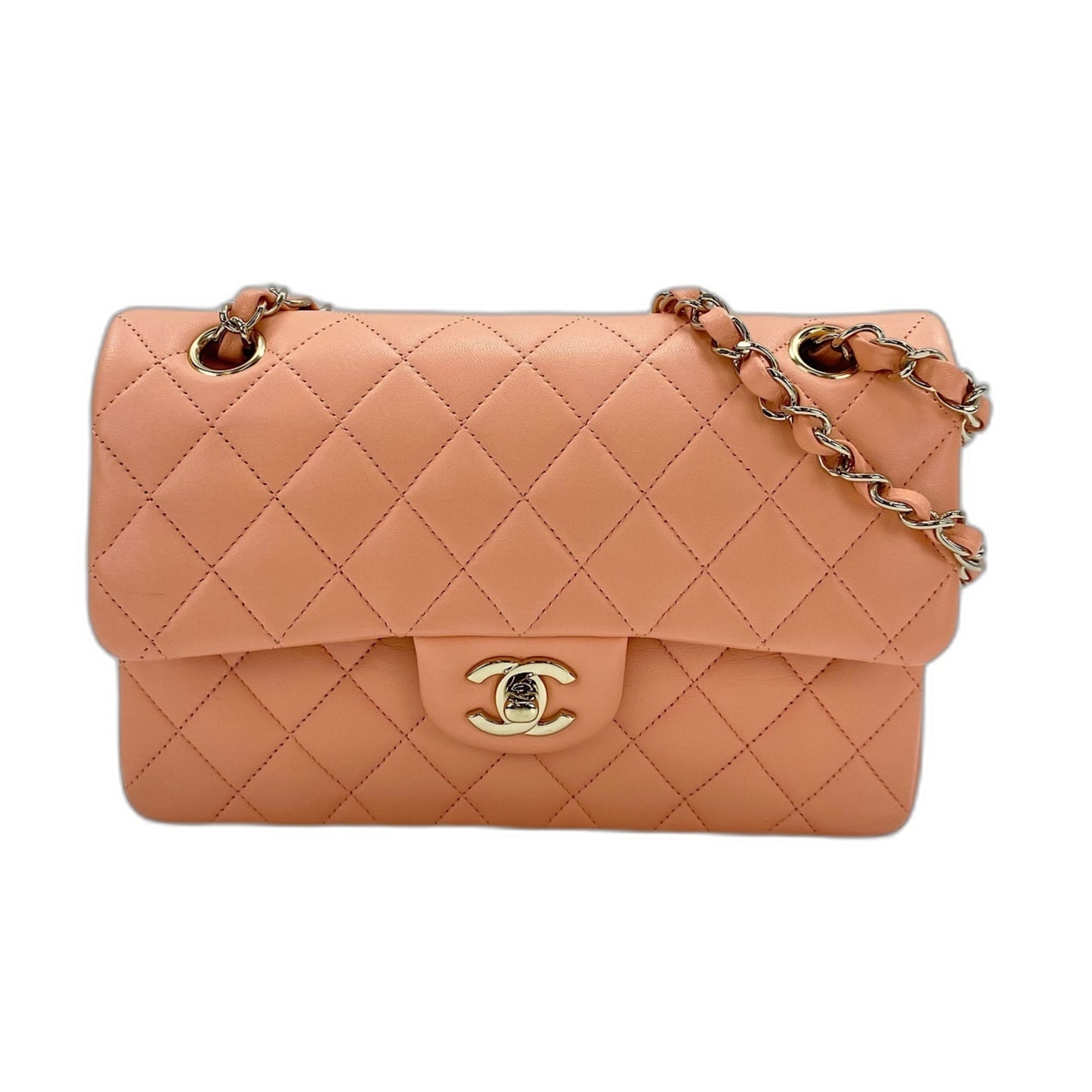 Chanel Pink Leather Shoulder Bag (Pre-Owned)