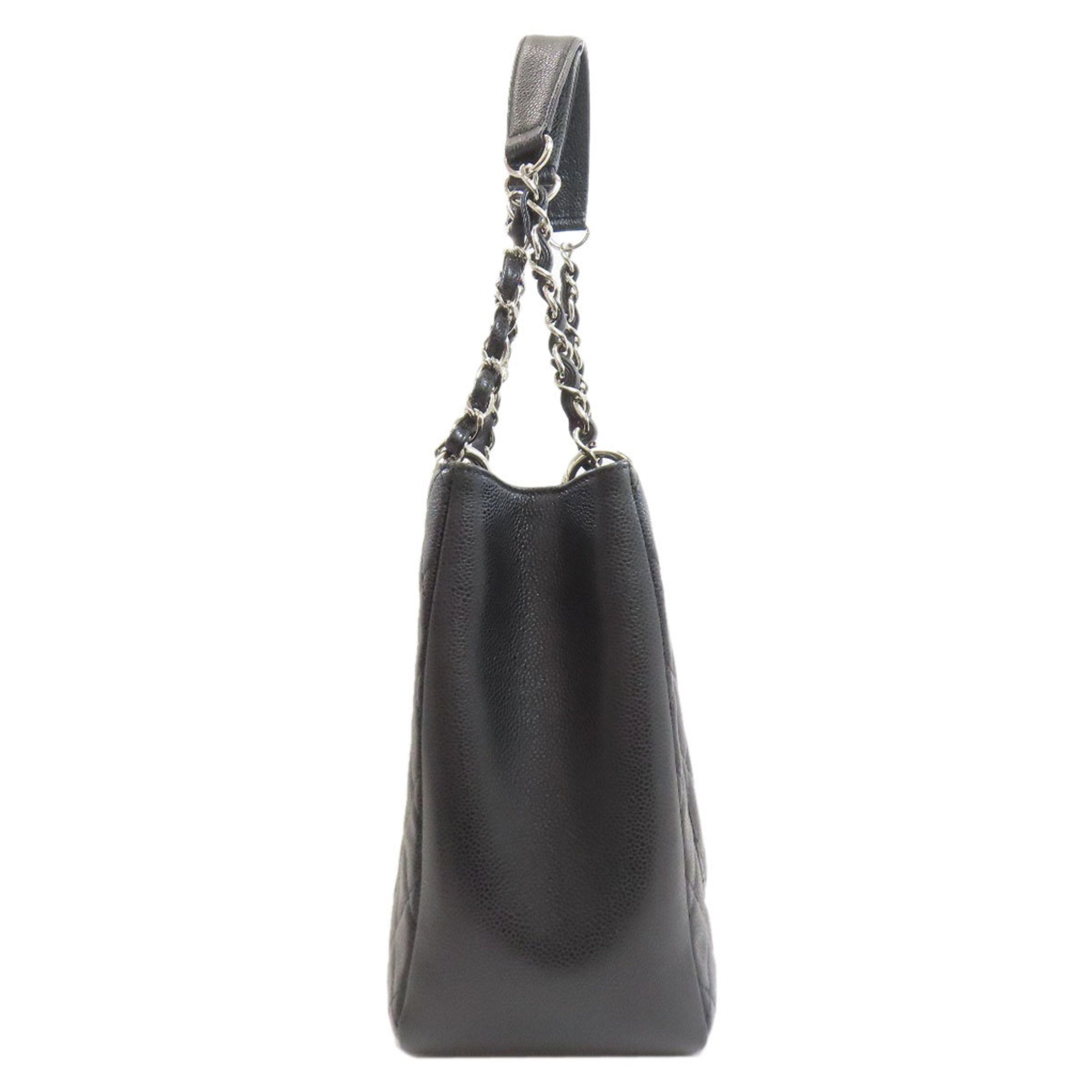 Chanel Black Leather Tote Bag (Pre-Owned)