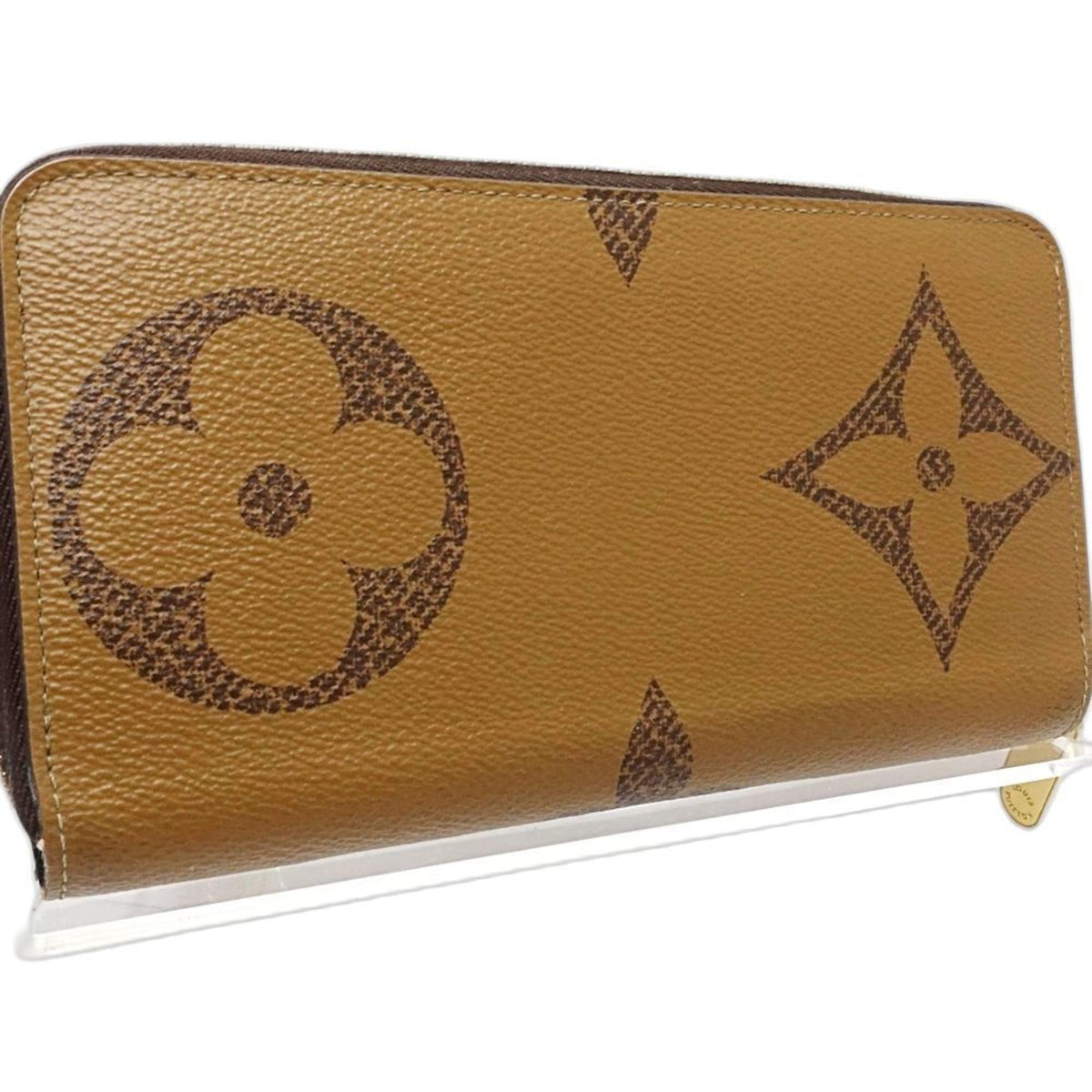 Louis Vuitton Brown Canvas Long Wallet (Bi-Fold) (Pre-Owned)