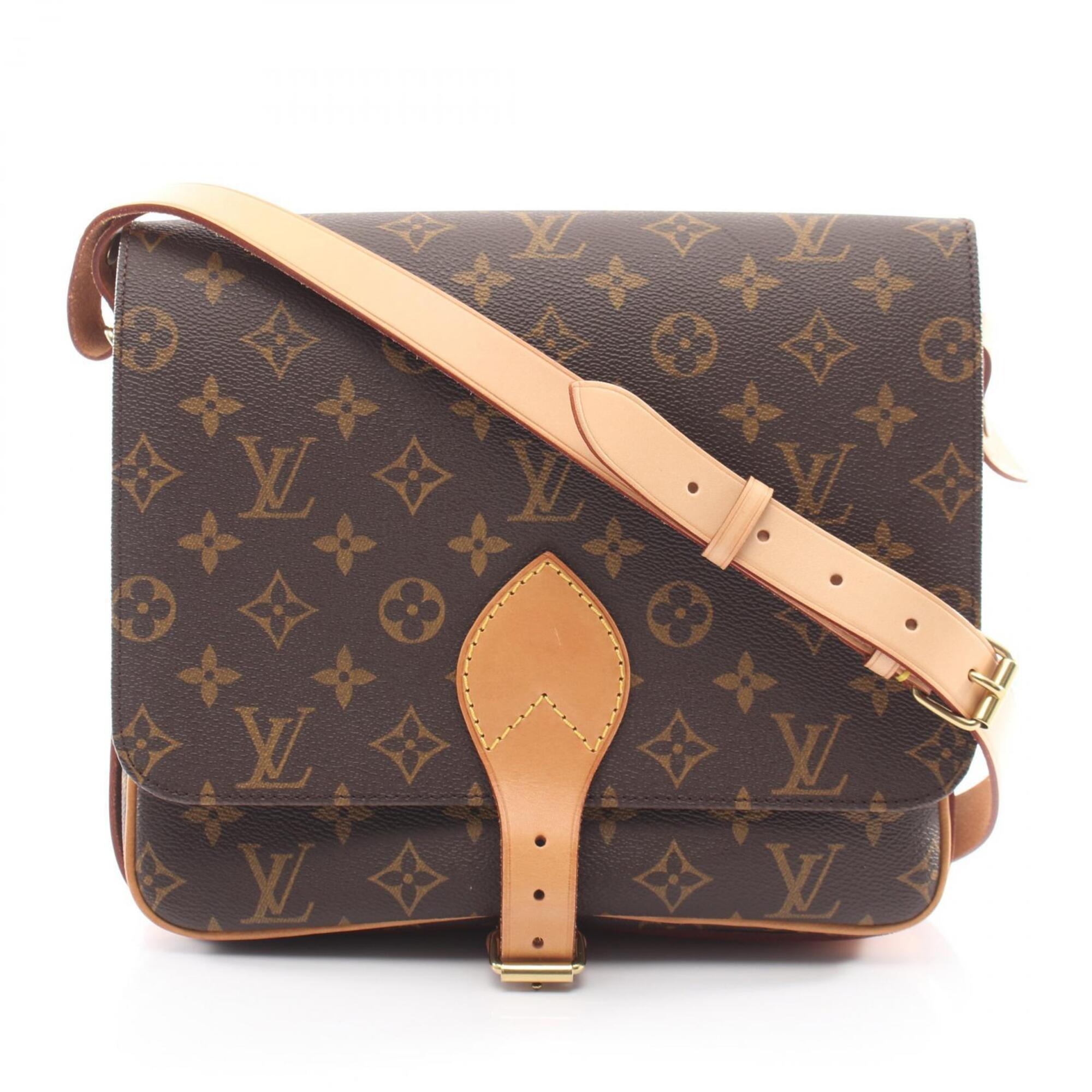 Louis Vuitton Brown Coated Canvas Pvc Monogram Leather Handbag Shoulder Bag (Pre-Owned)