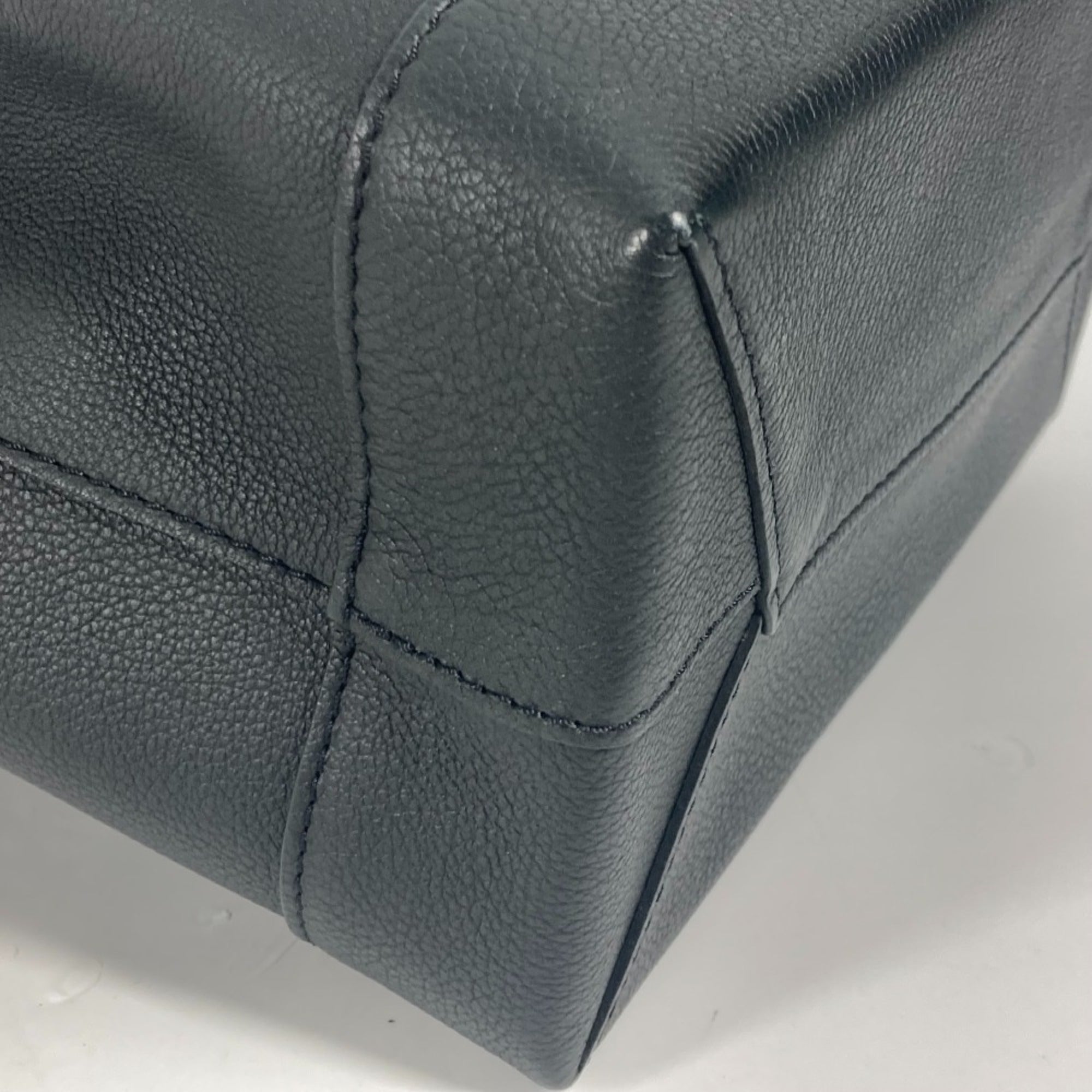 Louis Vuitton Black White Leather Backpack (Pre-Owned)