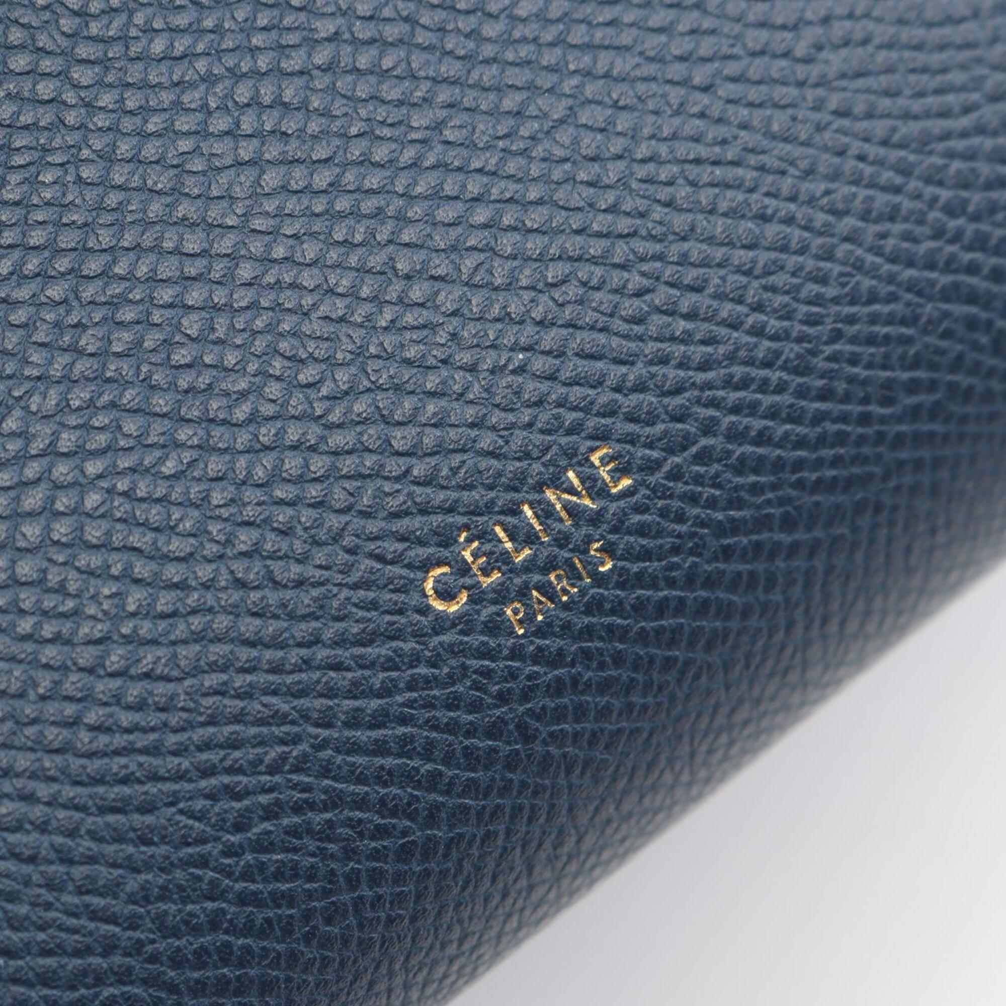Celine Navy Leather Handbag (Pre-Owned)