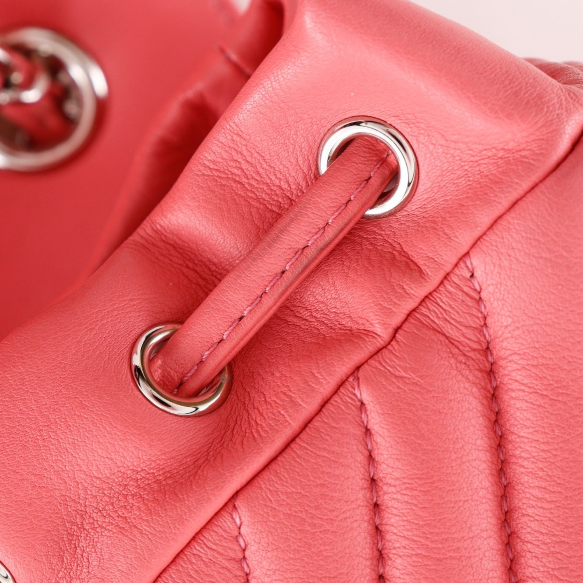 Chanel Pink Leather Backpack (Pre-Owned)