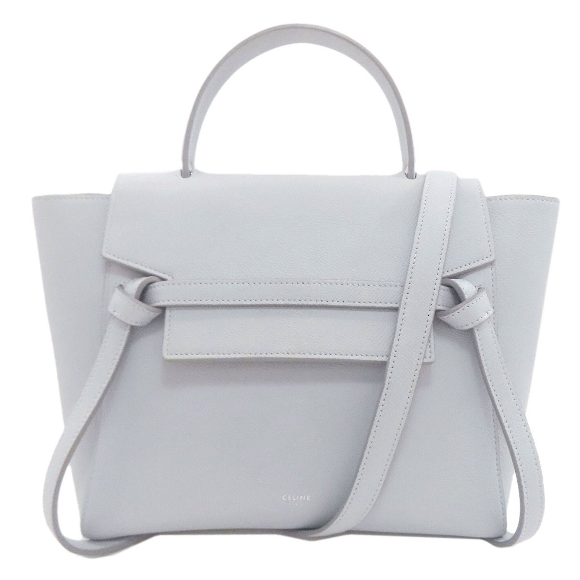 Celine Light Blue Leather Handbag (Pre-Owned)