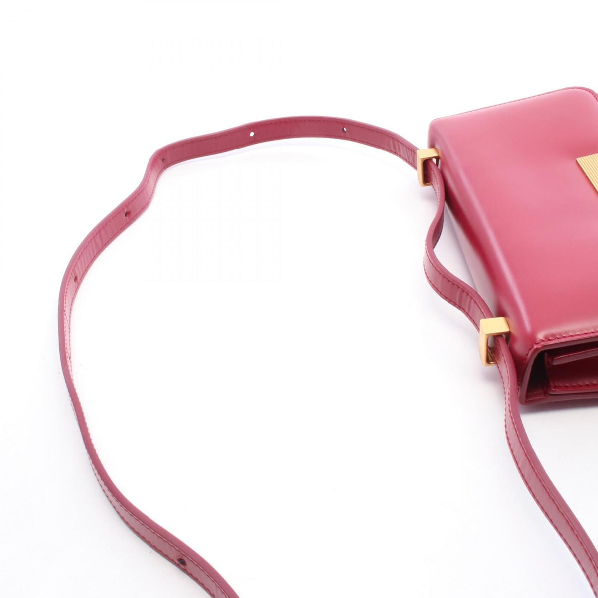 Bottega Veneta Bordeaux Leather Handbag Shoulder Bag (Pre-Owned)