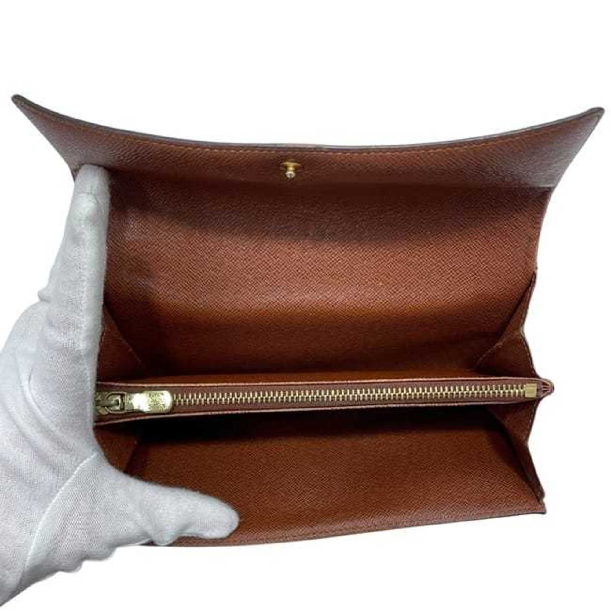 Louis Vuitton Brown Monogram Monogram Long Wallet (Bi-Fold) (Pre-Owned)