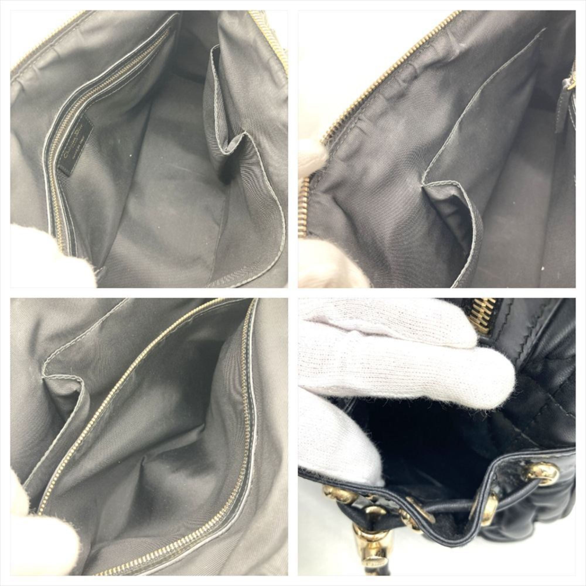 Christian Dior Black Leather Handbag (Pre-Owned)