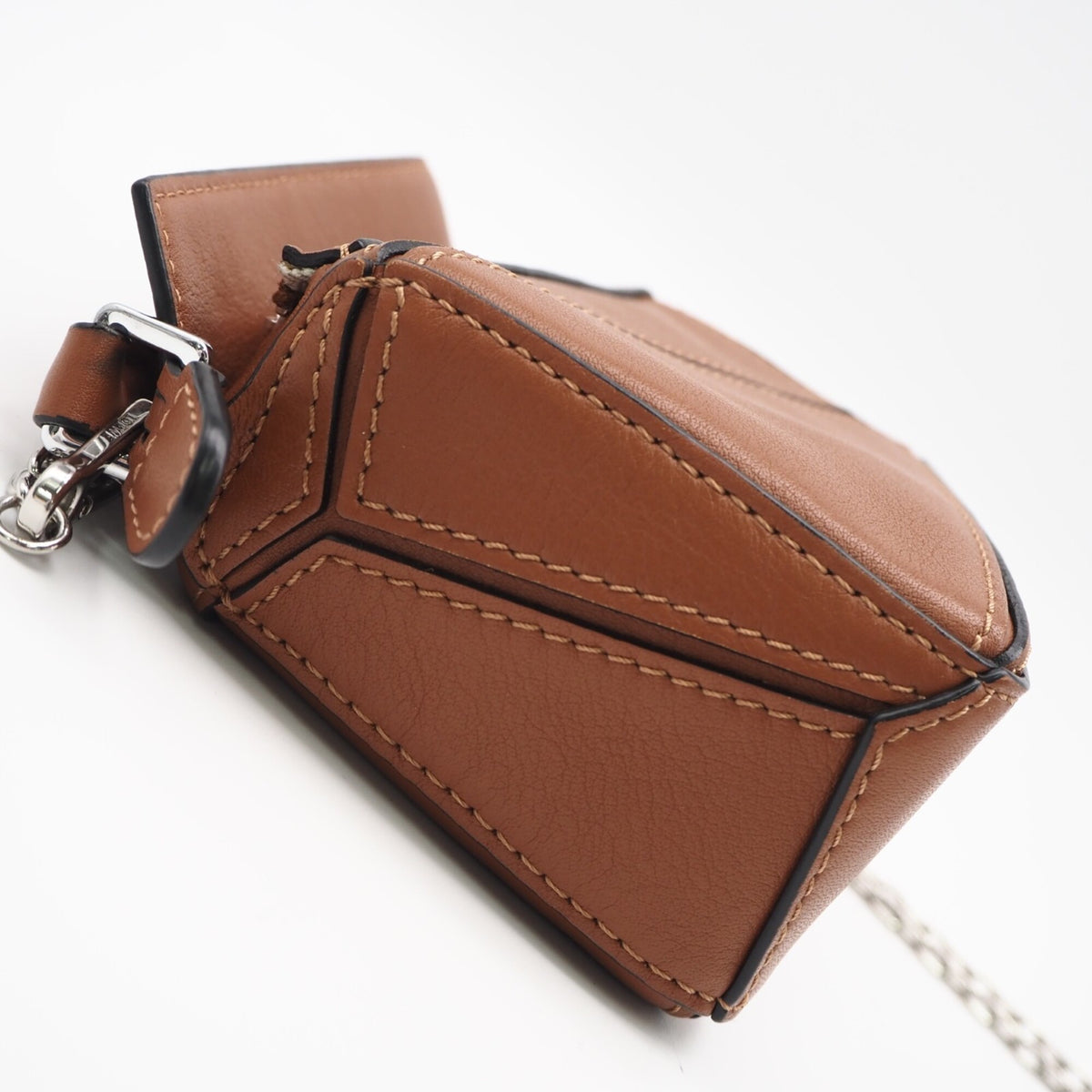 Loewe Puzzle Brown Leather Shoulder Bag (Pre-Owned)