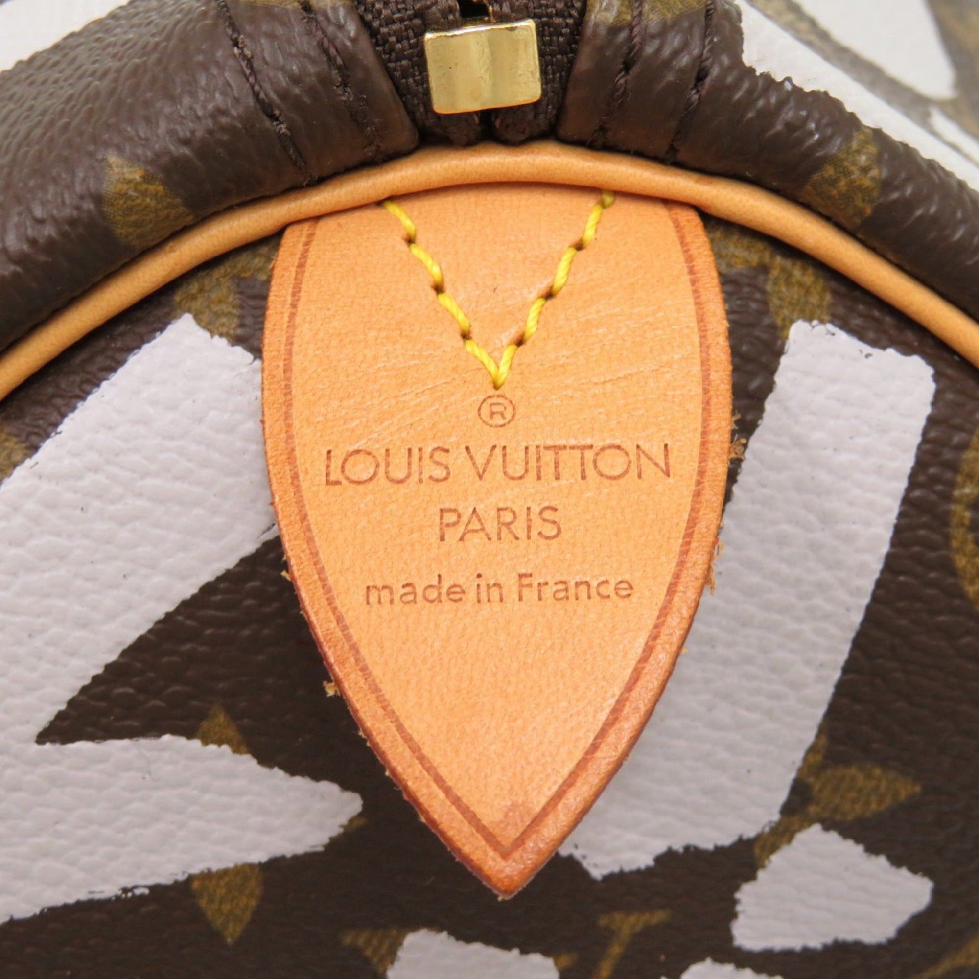 Louis Vuitton Monogram Graffiti Brown Monogram White Monogram Graffiti Monogram Boston Bag (Pre-Owned)