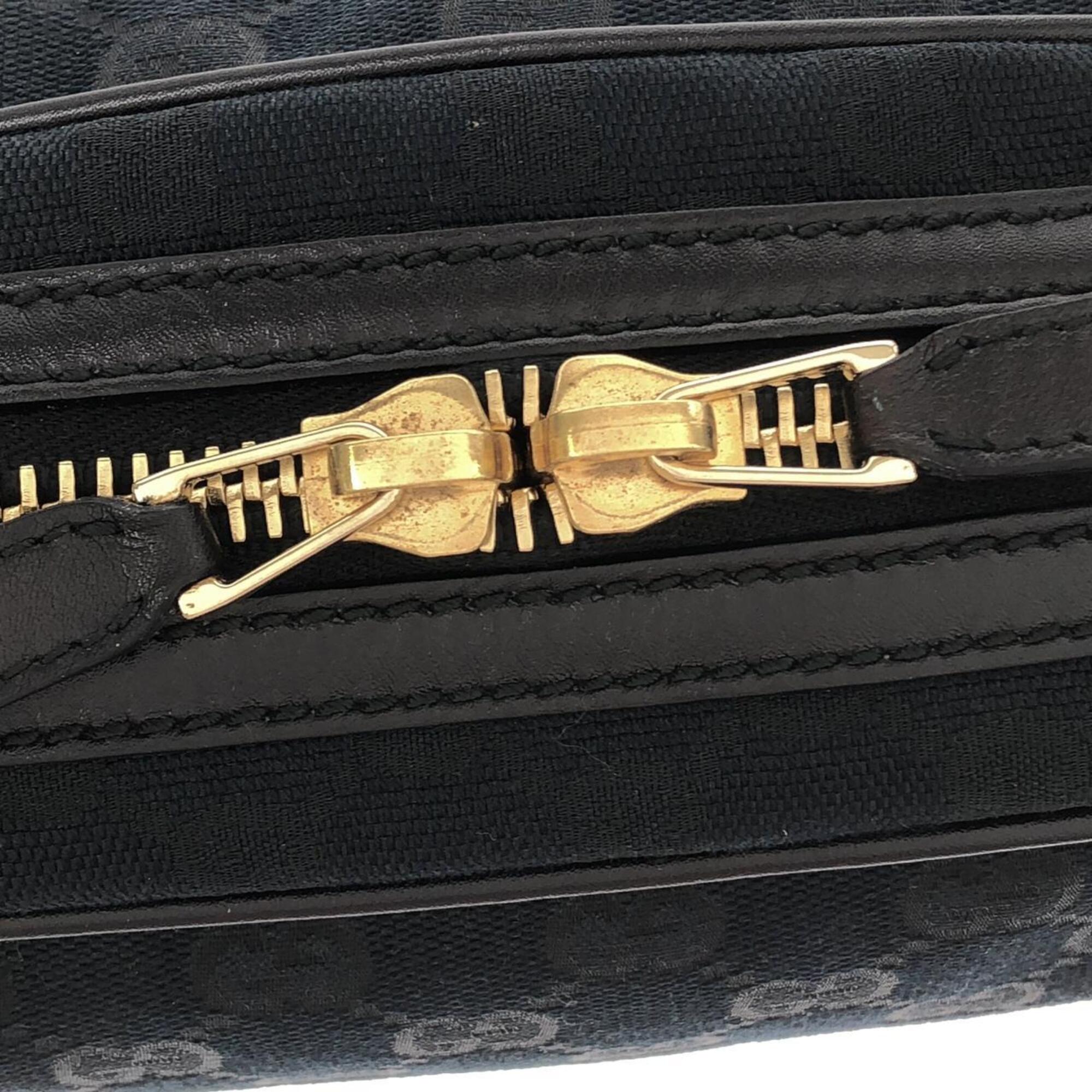 Gucci Black Gg Canvas Handbag (Pre-Owned)