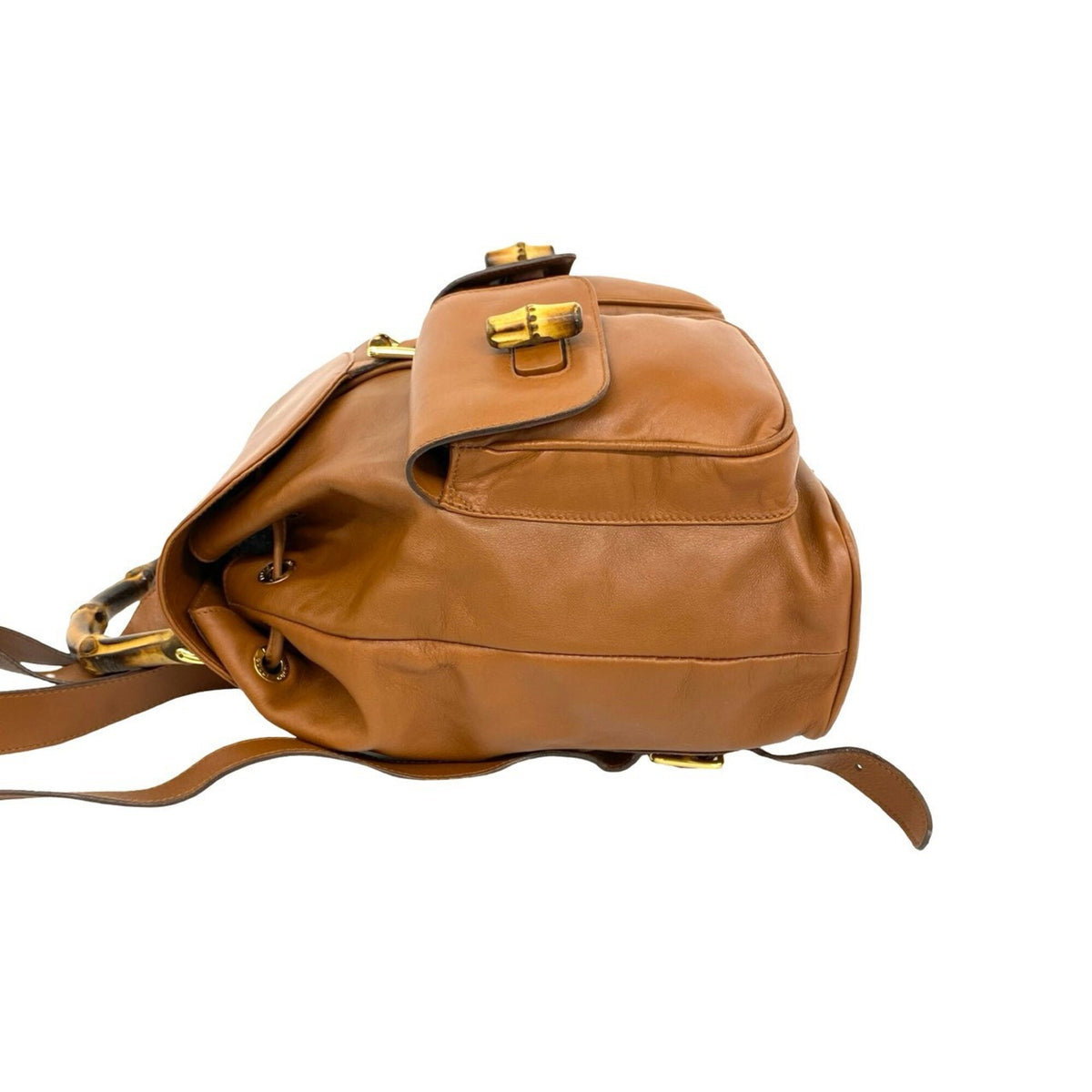 Gucci Brown Leather Backpack (Pre-Owned)