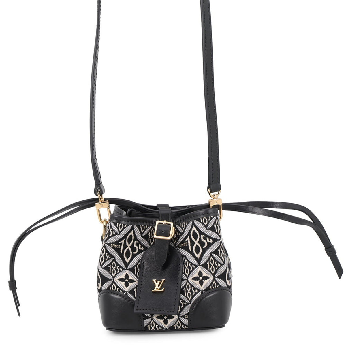 Louis Vuitton Black Noir Monogram Jacquard Handbag Shoulder Bag (Pre-Owned)
