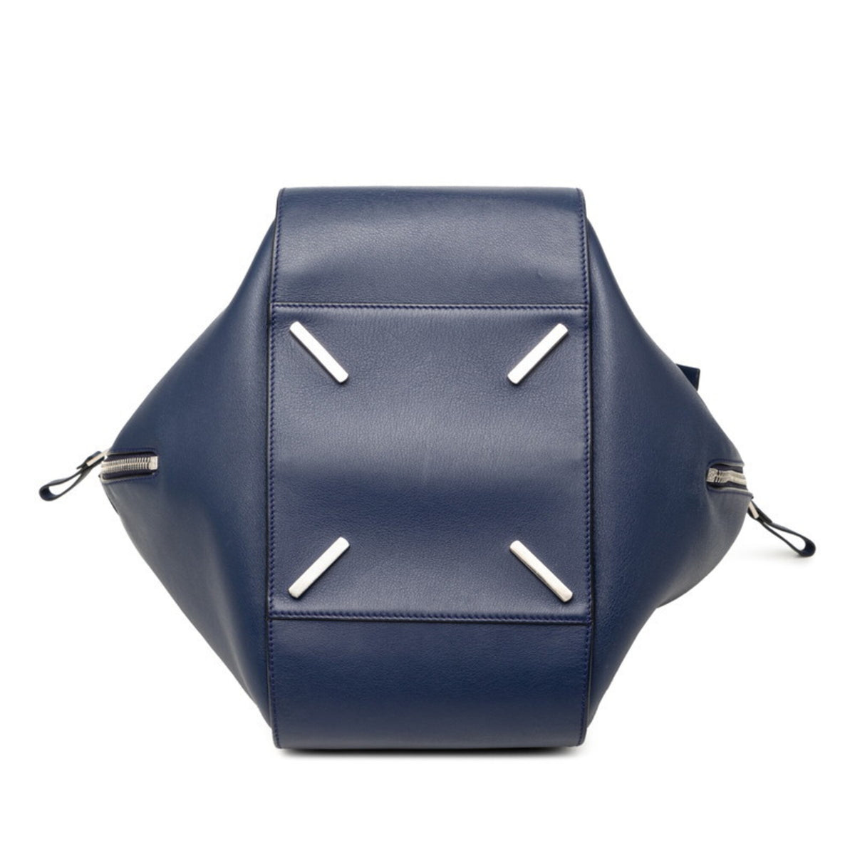 Loewe Navy Leather Handbag Shoulder Bag (Pre-Owned)