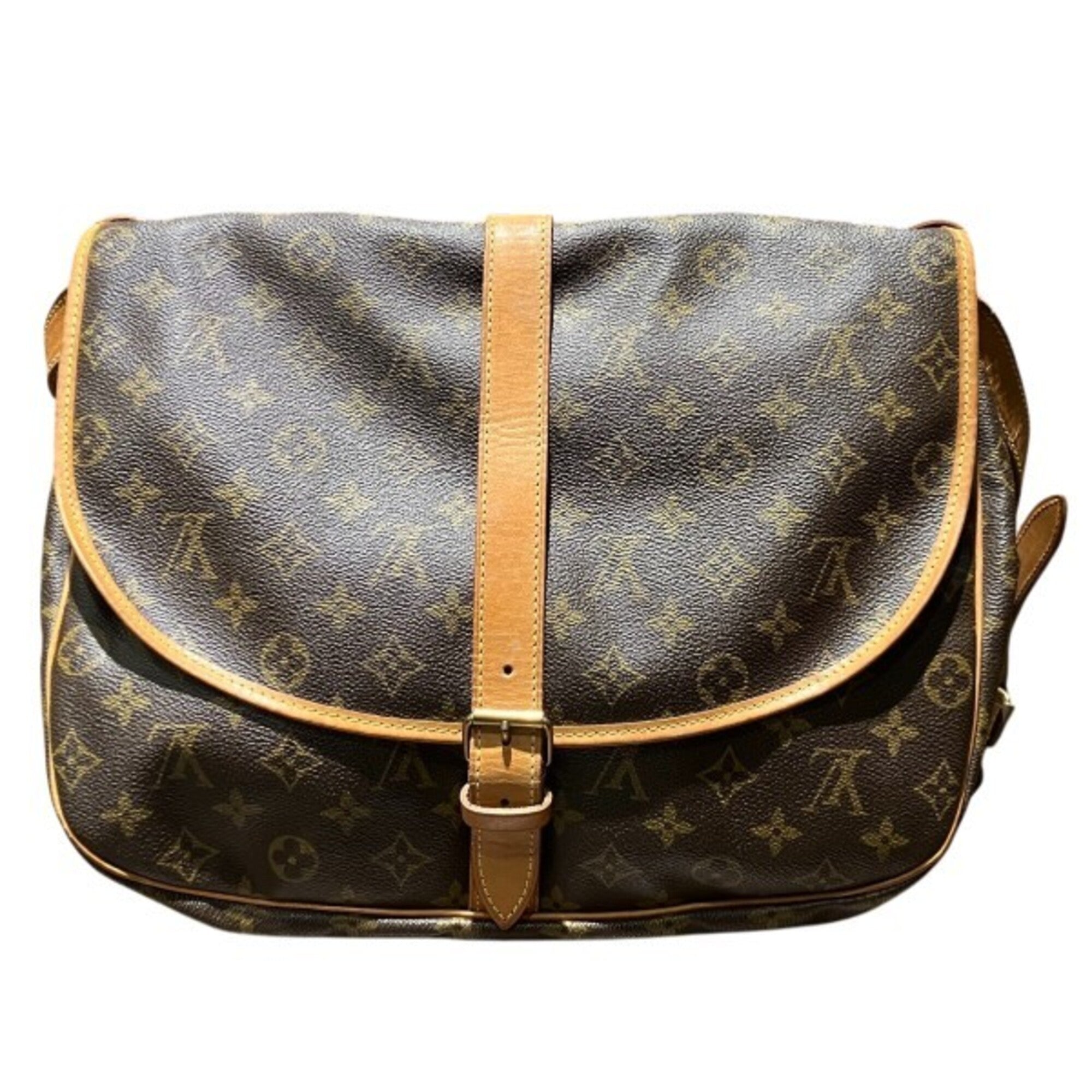 Louis Vuitton Brown Monogram Handbag Shoulder Bag (Pre-Owned)
