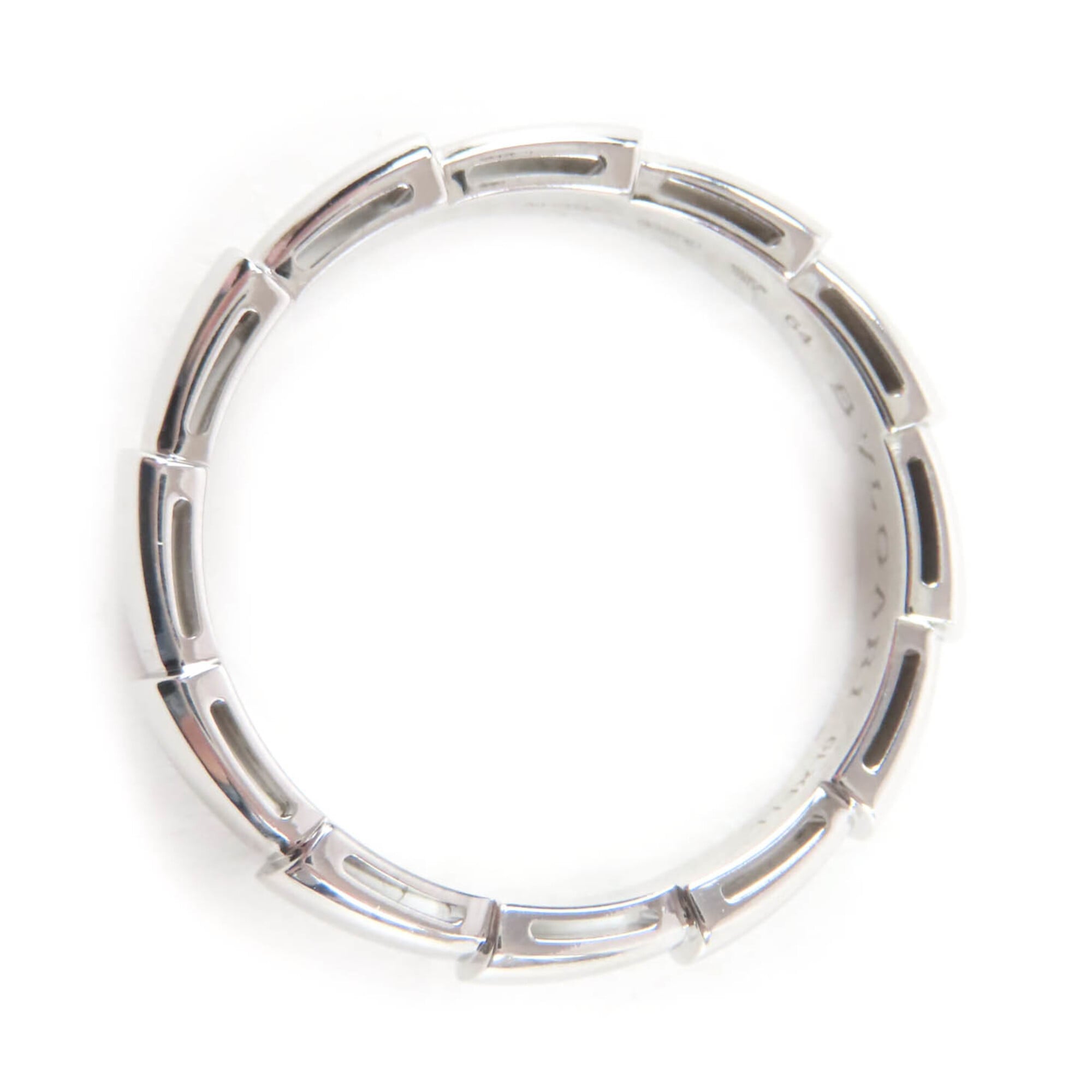 Bvlgari Silver White Gold (18K) Band Ring (Pre-Owned)