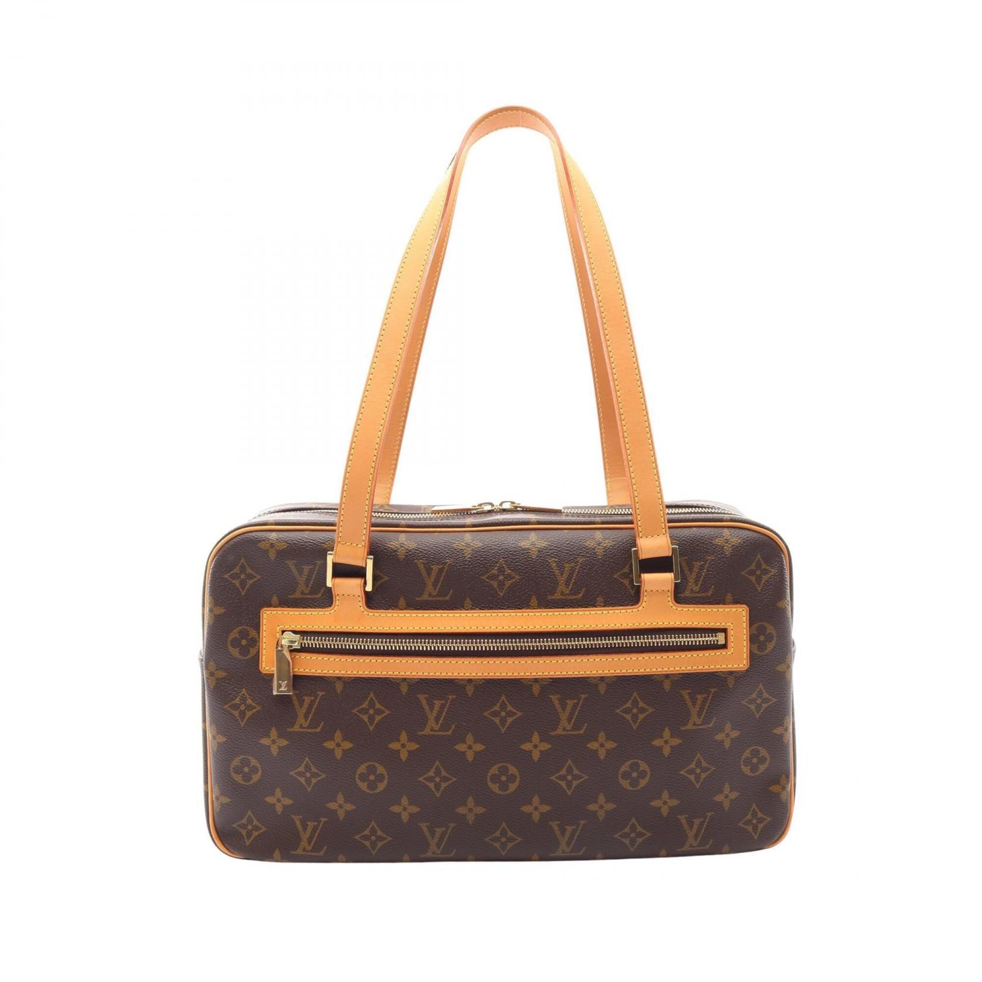 Louis Vuitton Brown Coated Canvas Pvc Monogram Leather Handbag Shoulder Bag (Pre-Owned)