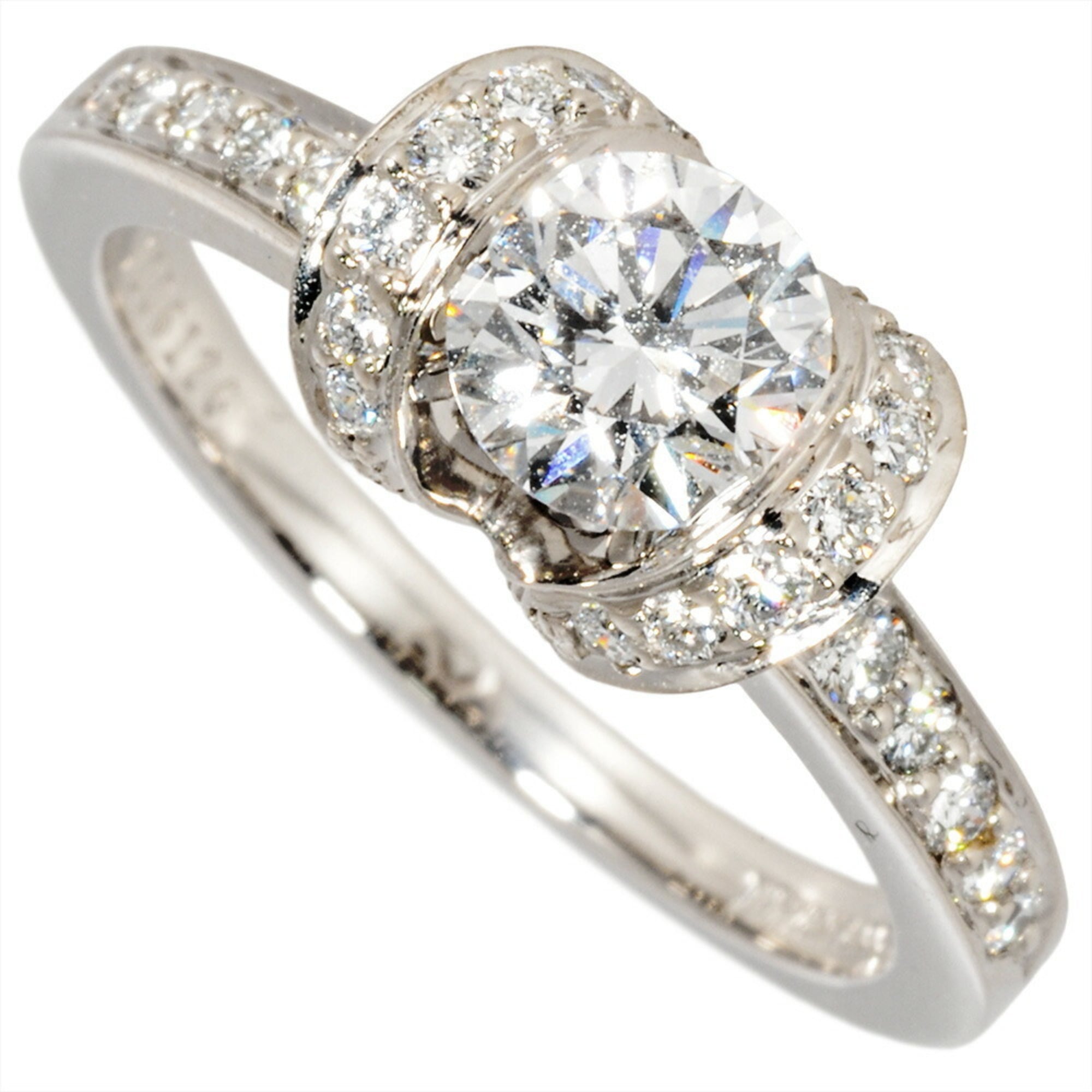Tiffany Platinum Platinum 950 Band Ring (Pre-Owned)