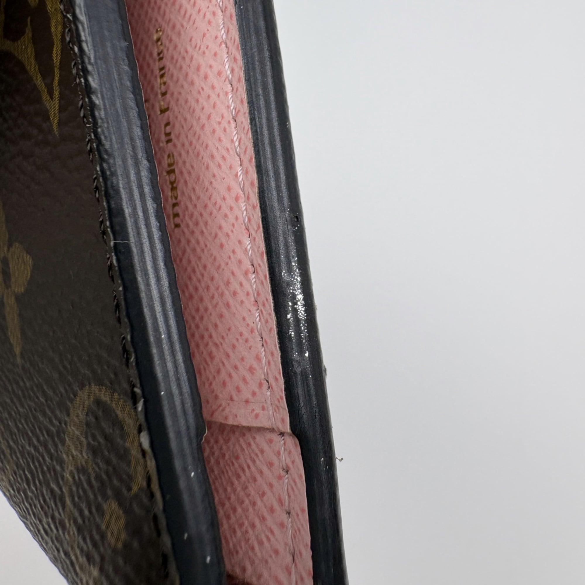 Louis Vuitton Brown Pink Rose Ballerine Monogram Wallet (Tri-Fold) (Pre-Owned)