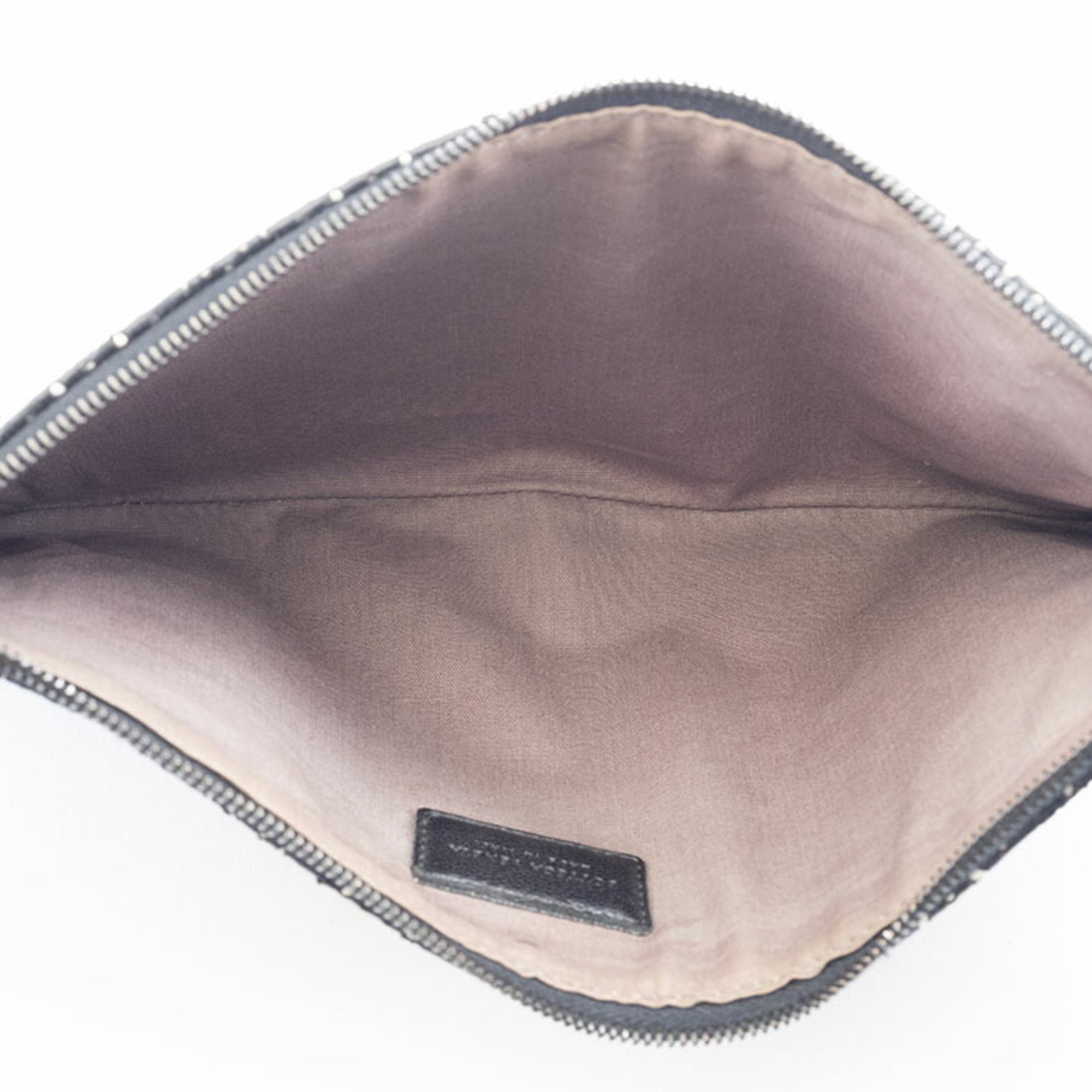 Bottega Veneta Black Leather Clutch Bag (Pre-Owned)