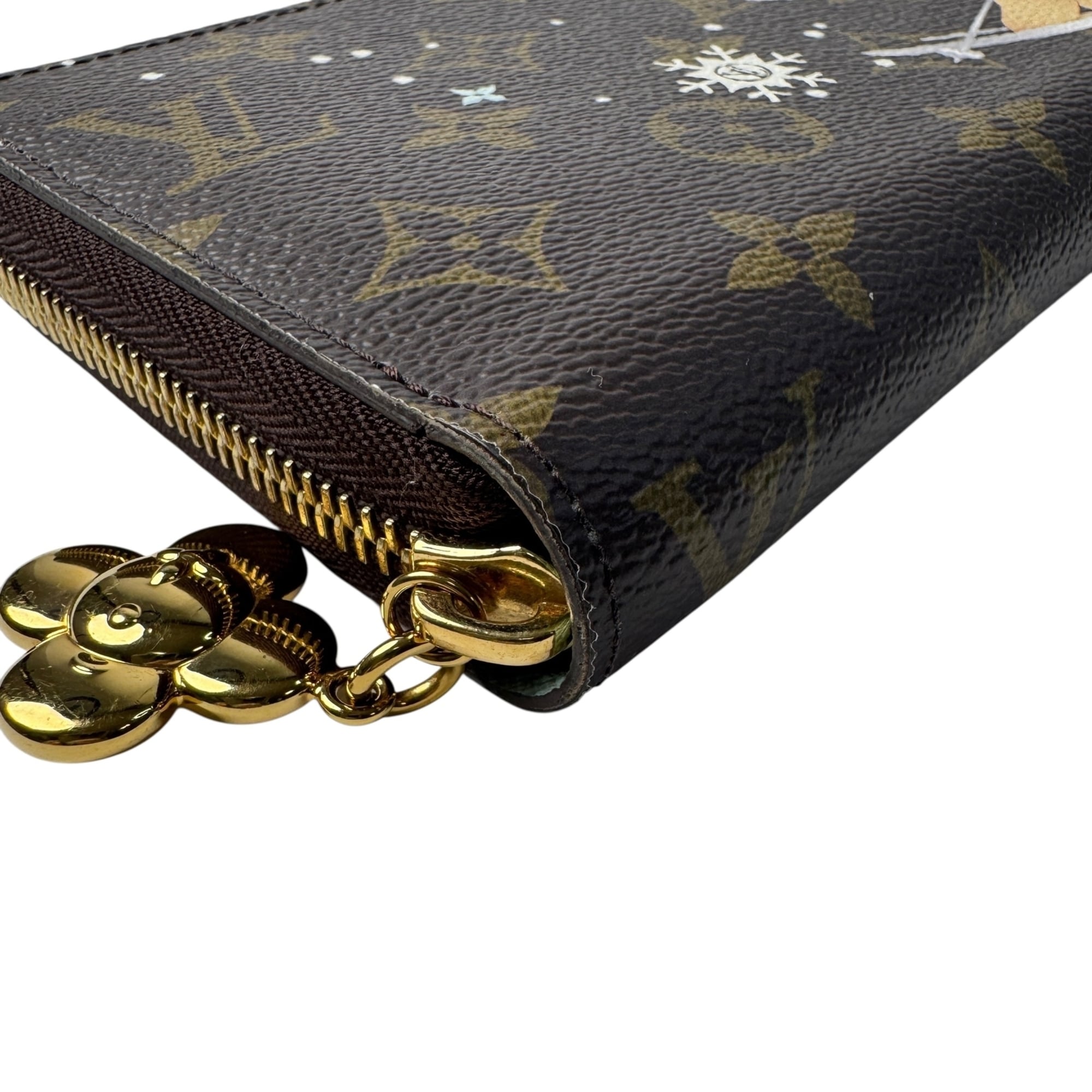 Louis Vuitton Brown Leather Long Wallet (Bi-Fold) (Pre-Owned)
