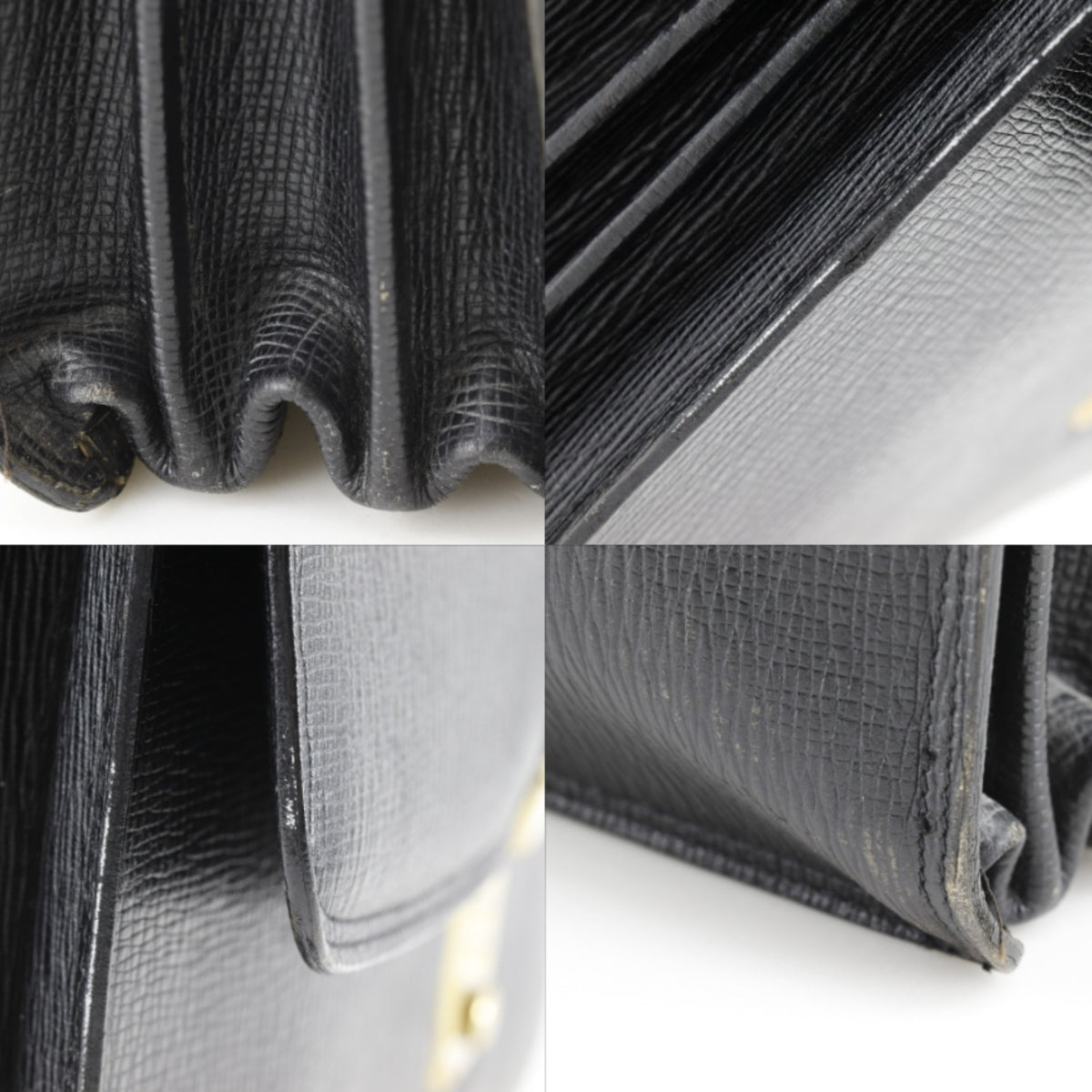 Bally Black Leather Briefcase (Pre-Owned)