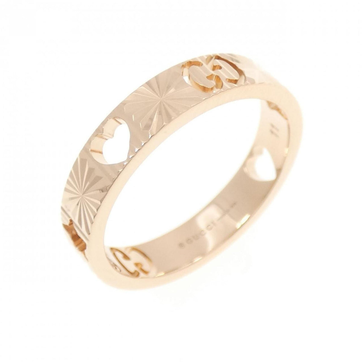 Gucci Pink Gold Pink Gold (18K) Band Ring (Pre-Owned)