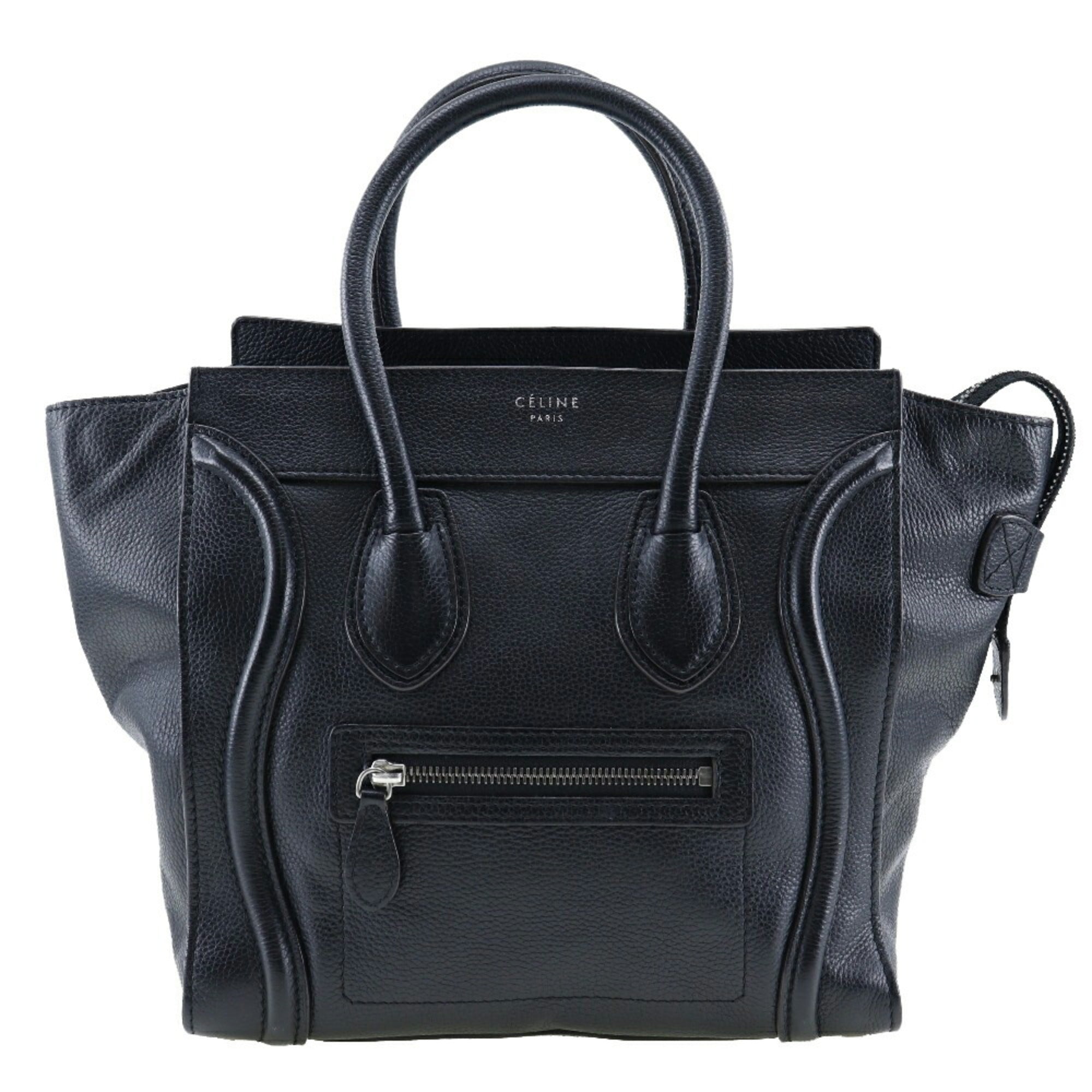 Celine Luggage Black Leather Handbag (Pre-Owned)