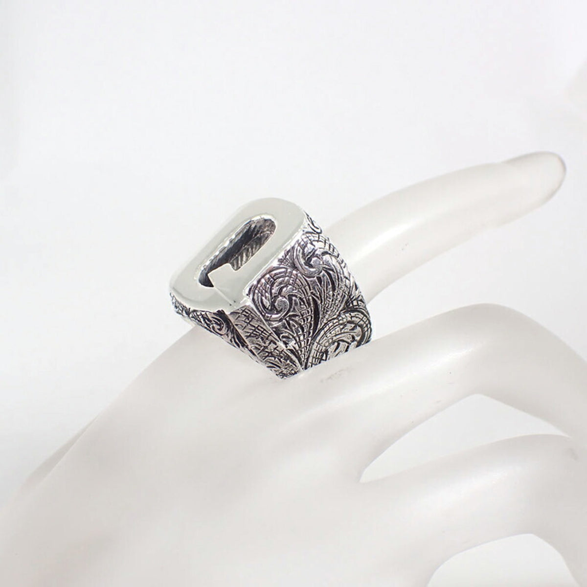Gucci Sterling Silver 925 Band Ring (Pre-Owned)
