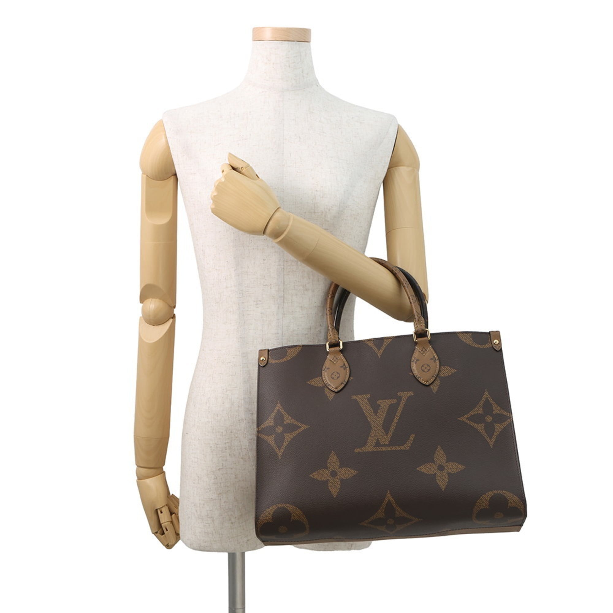 Louis Vuitton Monogram Reverse Red Color Monogram Reverse Handbag Shoulder Bag Tote Bag (Pre-Owned)