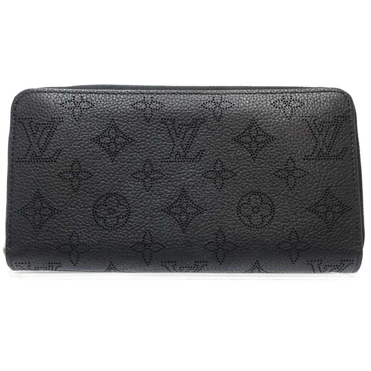 Louis Vuitton Noir Leather Coin Purse/Coin Case (Pre-Owned)