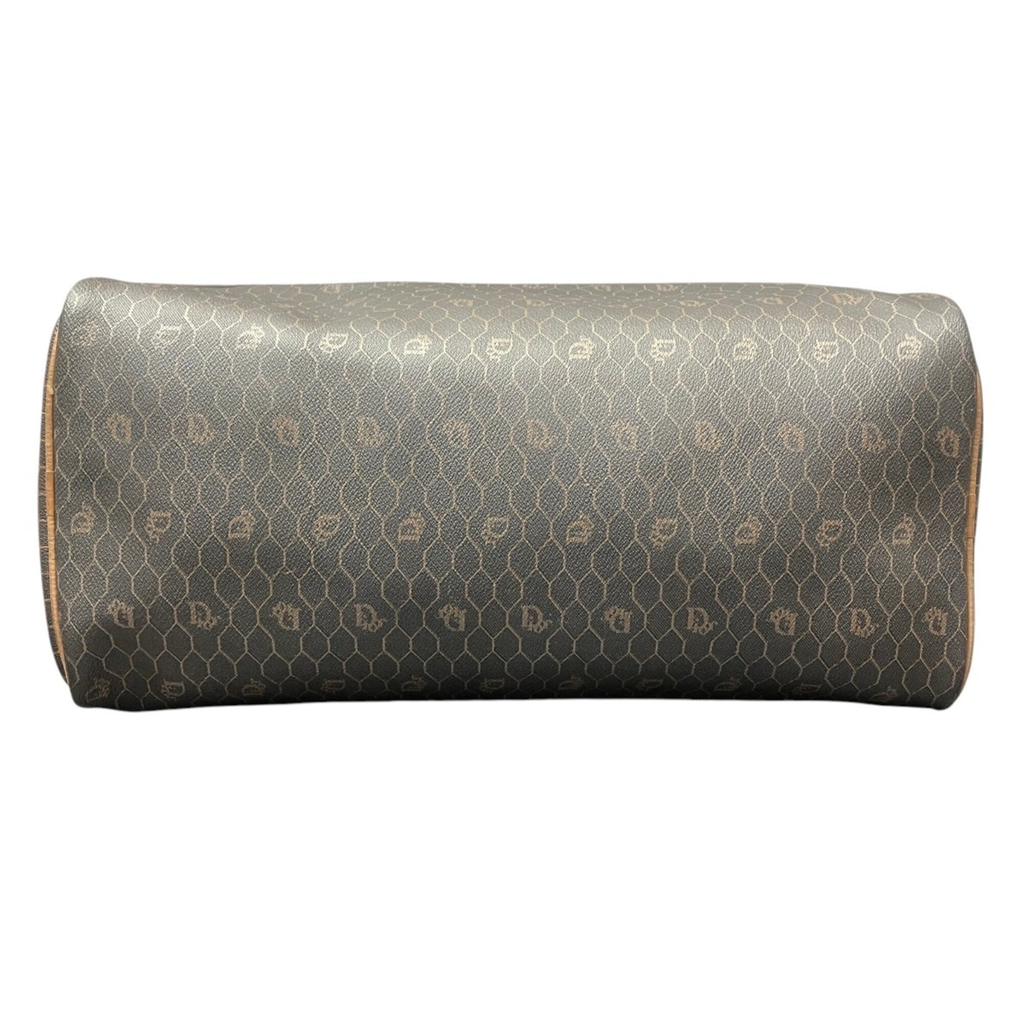 Christian Dior Dark Brown Pvc Boston Bag (Pre-Owned)