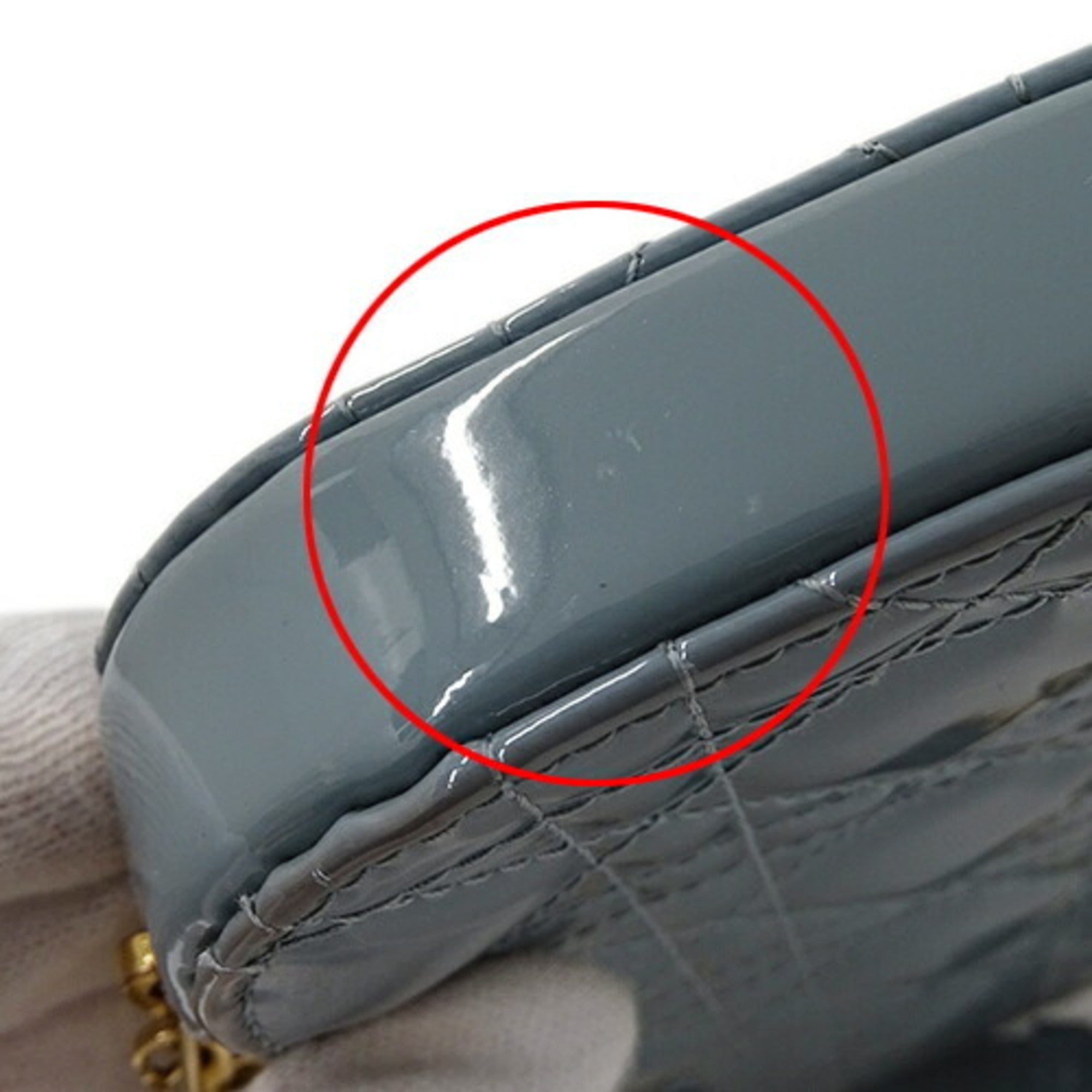 Christian Dior Patent Leather Pouch (Pre-Owned)
