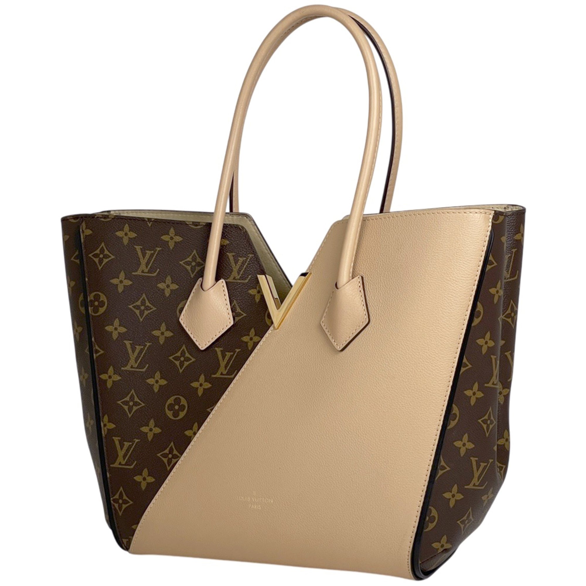 Louis Vuitton Beige Brown Monogram Tote Bag (Pre-Owned)