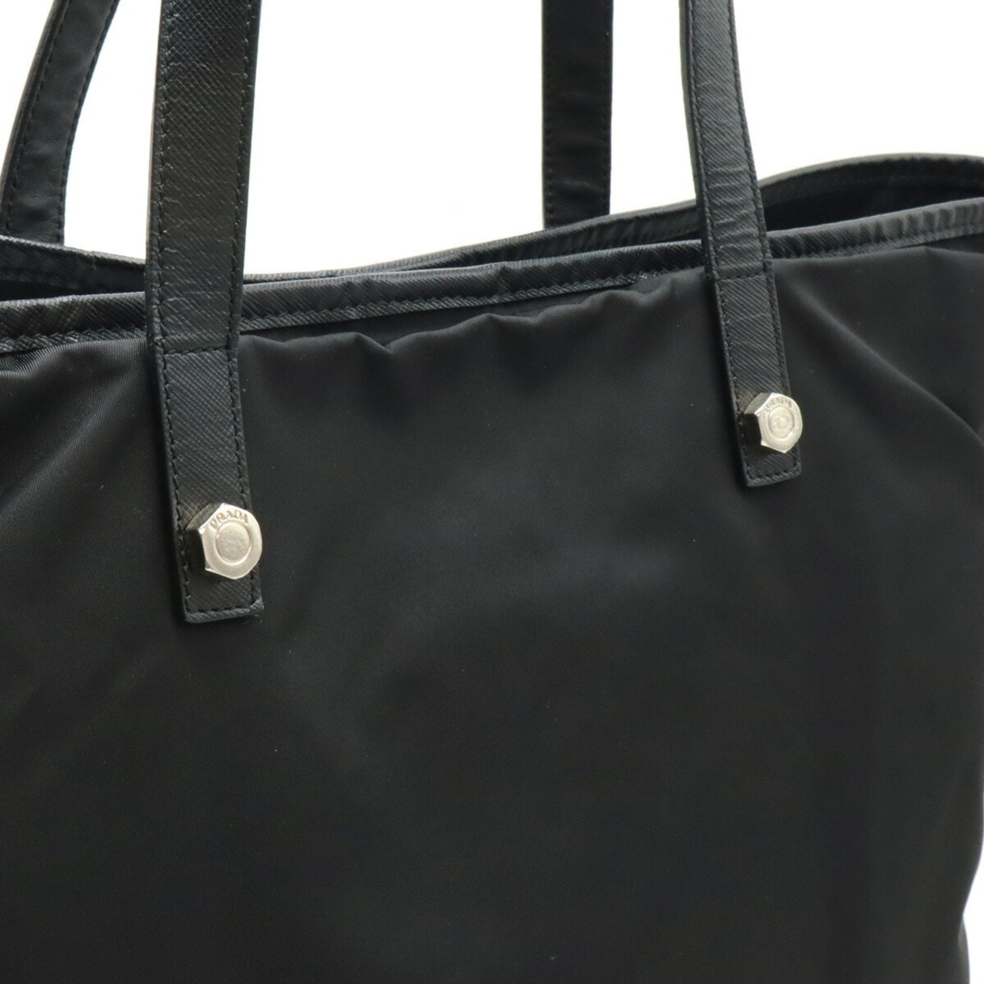 Prada Black Nero Nylon Shoulder Bag Tote Bag (Pre-Owned)