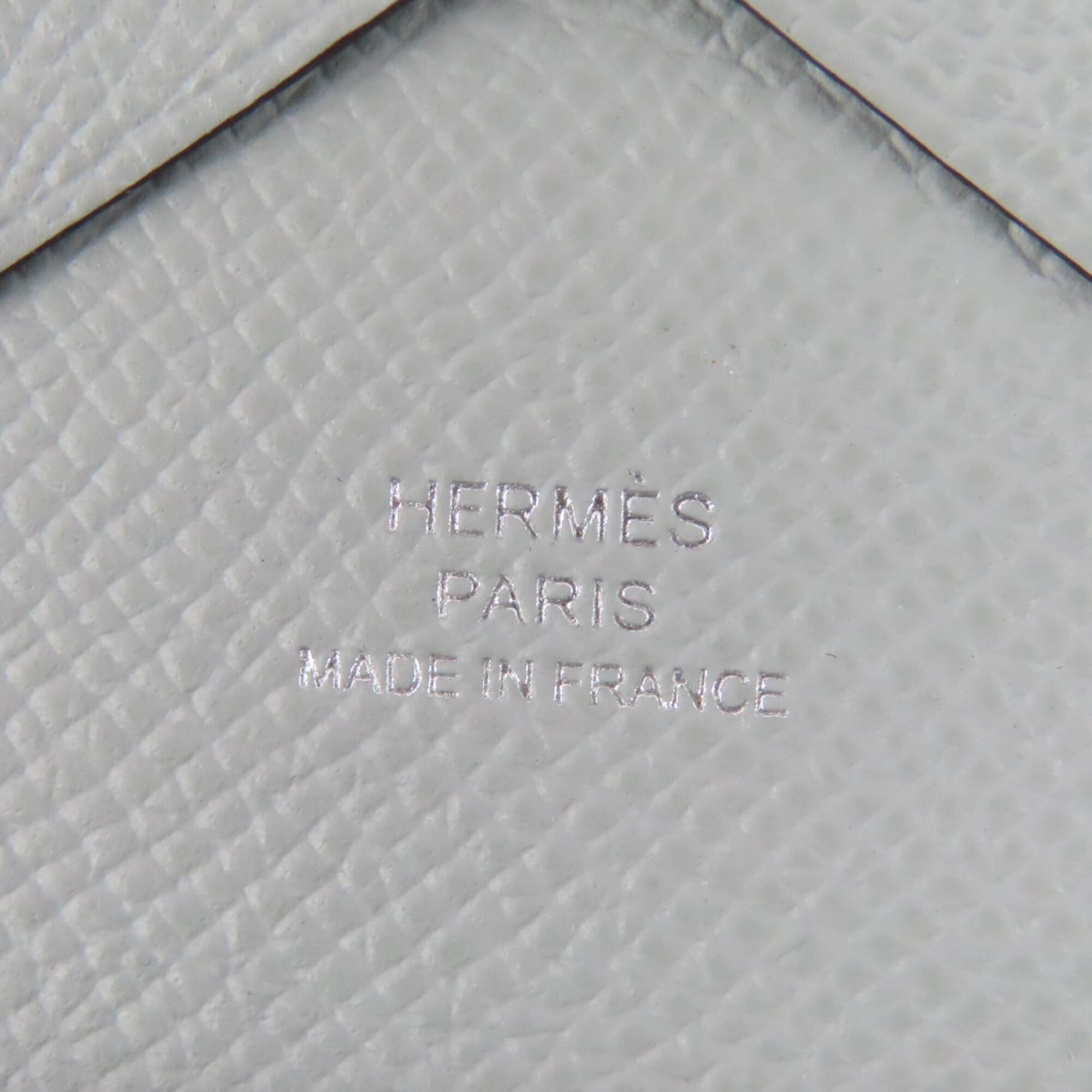 Hermes Sellier Blue Gray Epsom Leather Coin Purse/Coin Case (Pre-Owned)