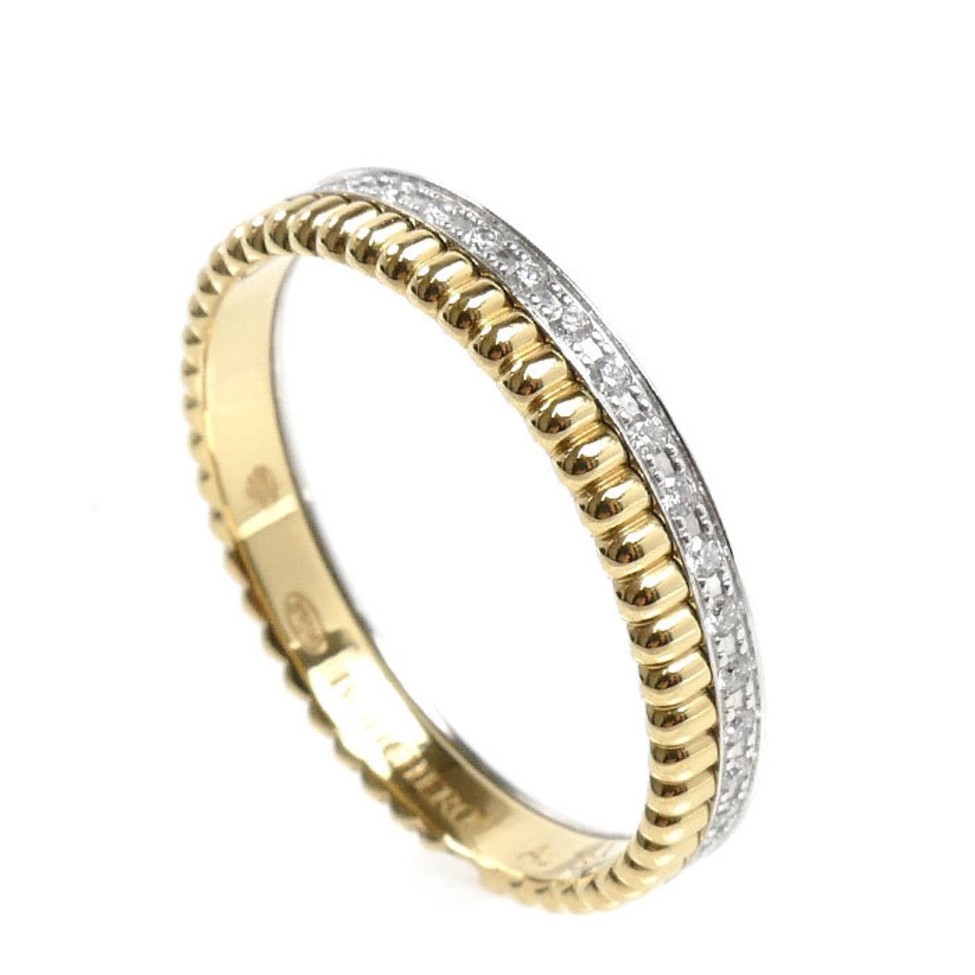 Boucheron Yellow Gold (18K) White Gold (18K) Band Ring (Pre-Owned)