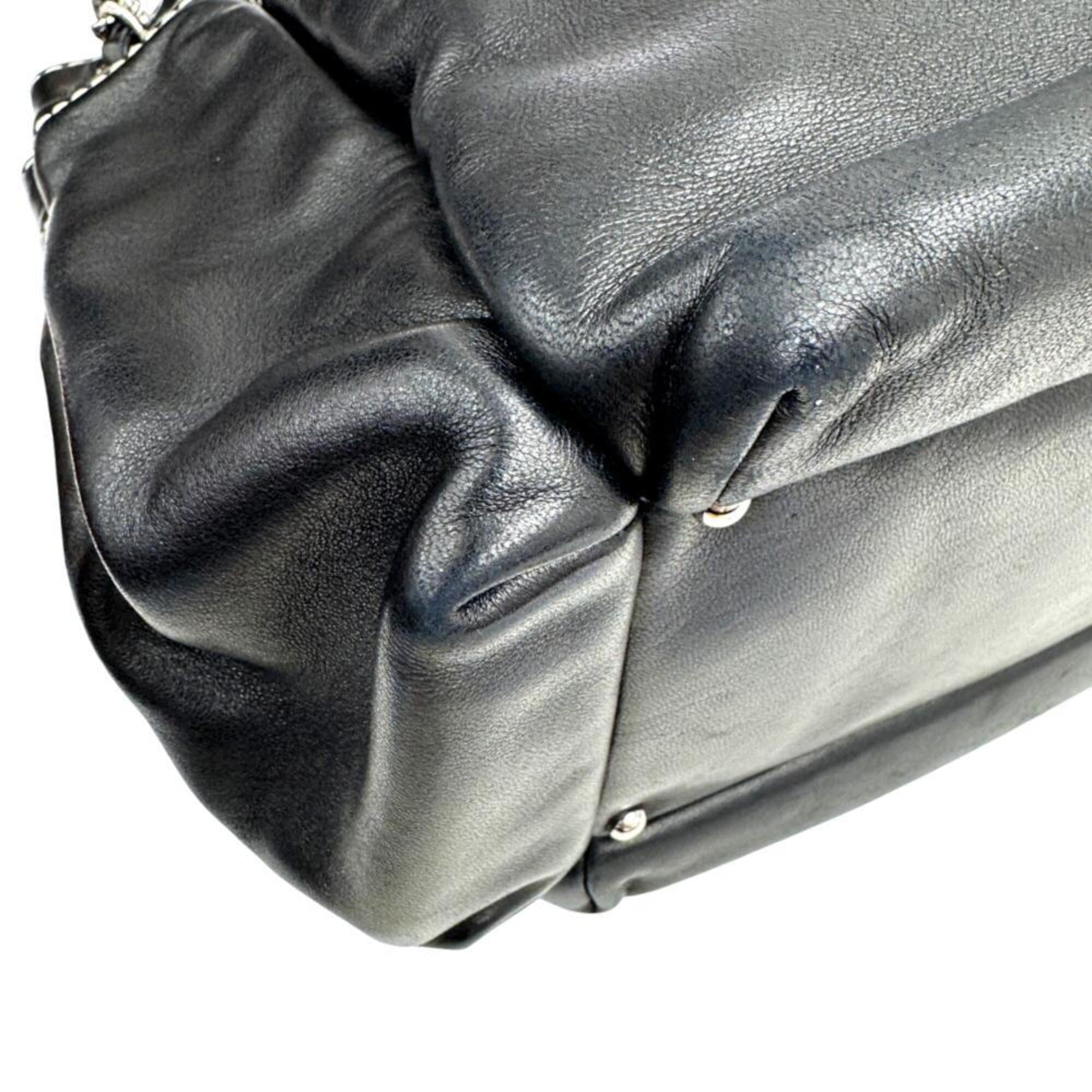Chanel Black Leather Tote Bag (Pre-Owned)