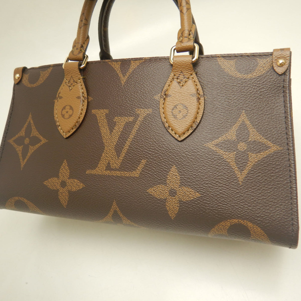 Louis Vuitton Brown Monogram Canvas Handbag Pouch (Pre-Owned)