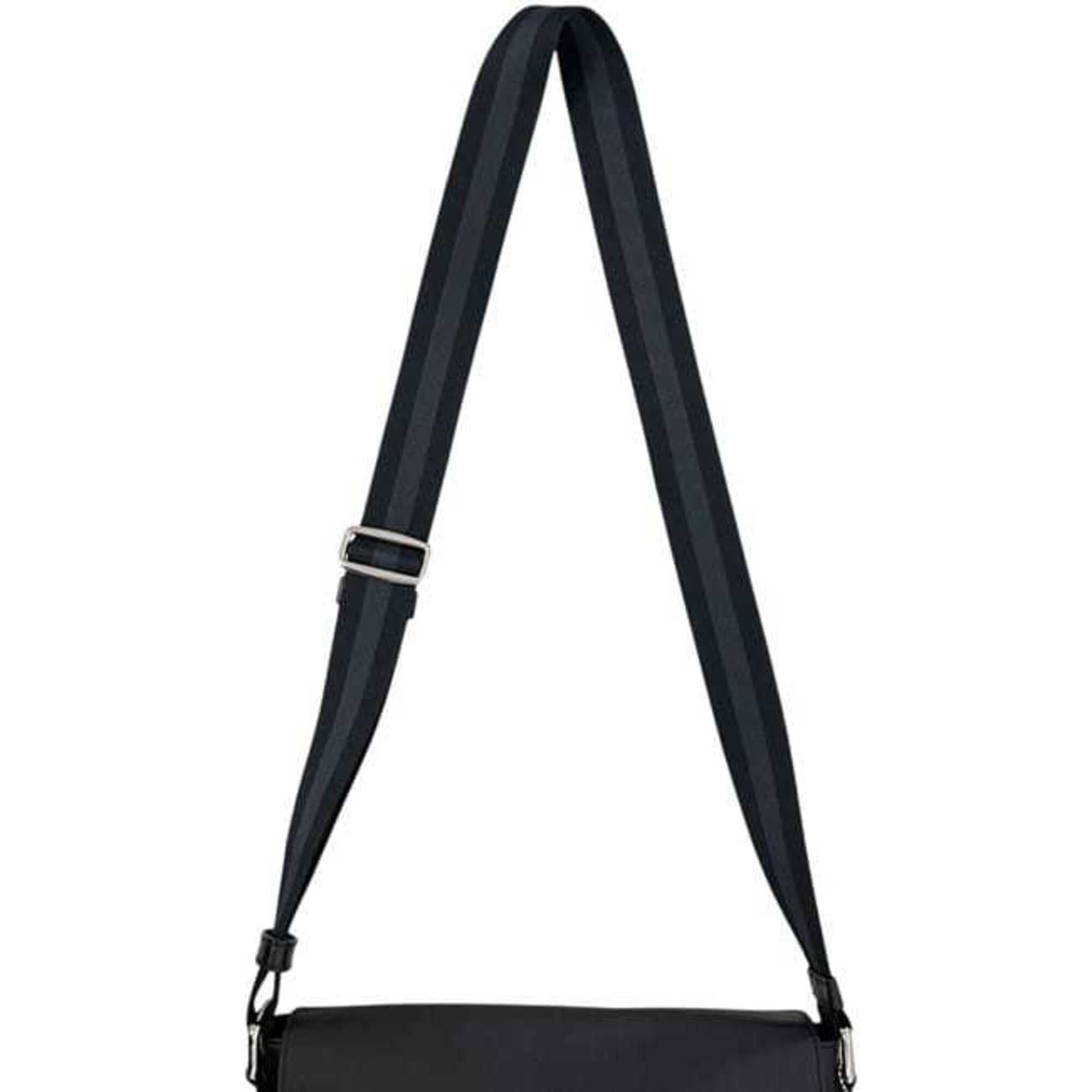 Coach Black Leather Messenger Bag Shoulder Bag (Pre-Owned)
