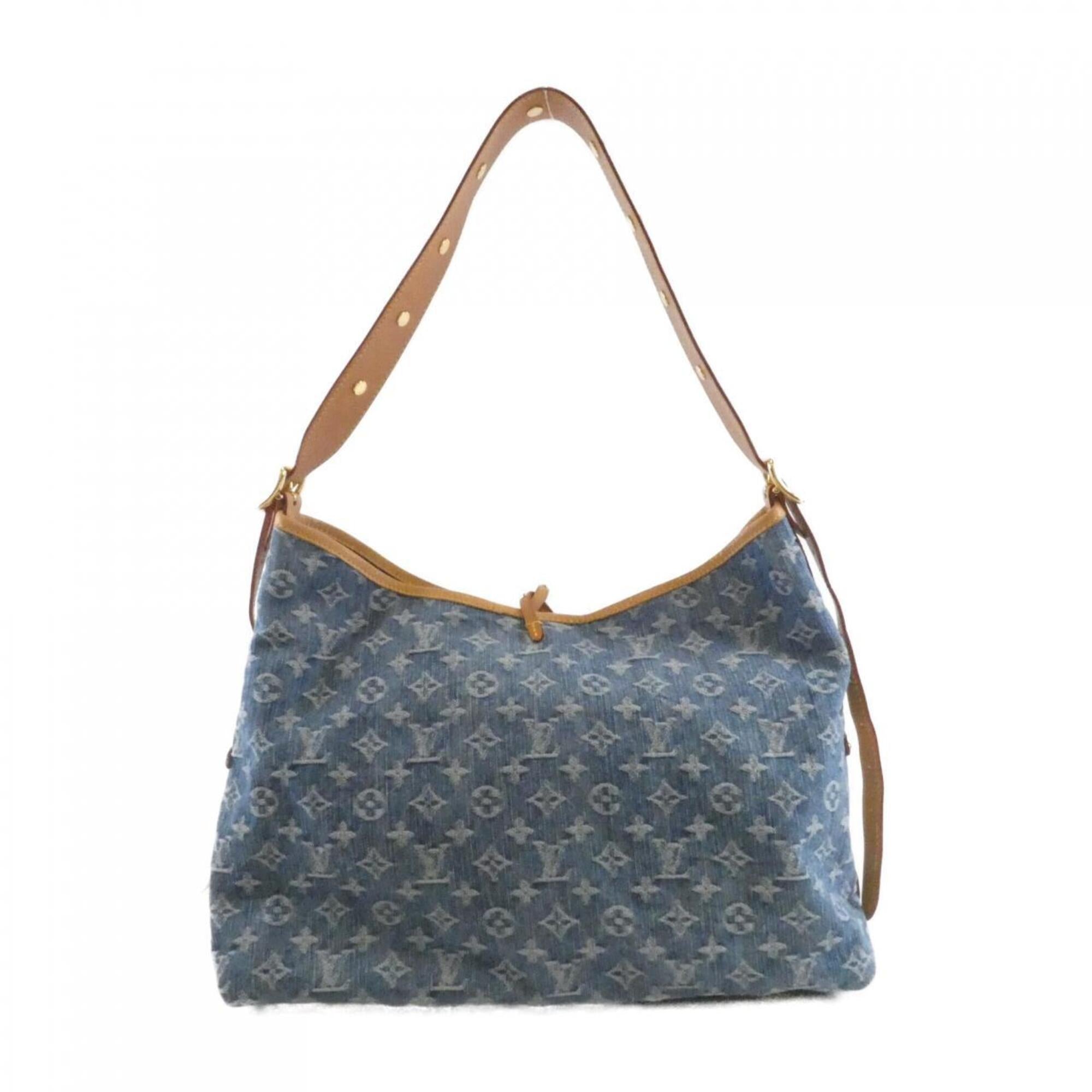 Louis Vuitton Blue Denim Shoulder Bag (Pre-Owned)