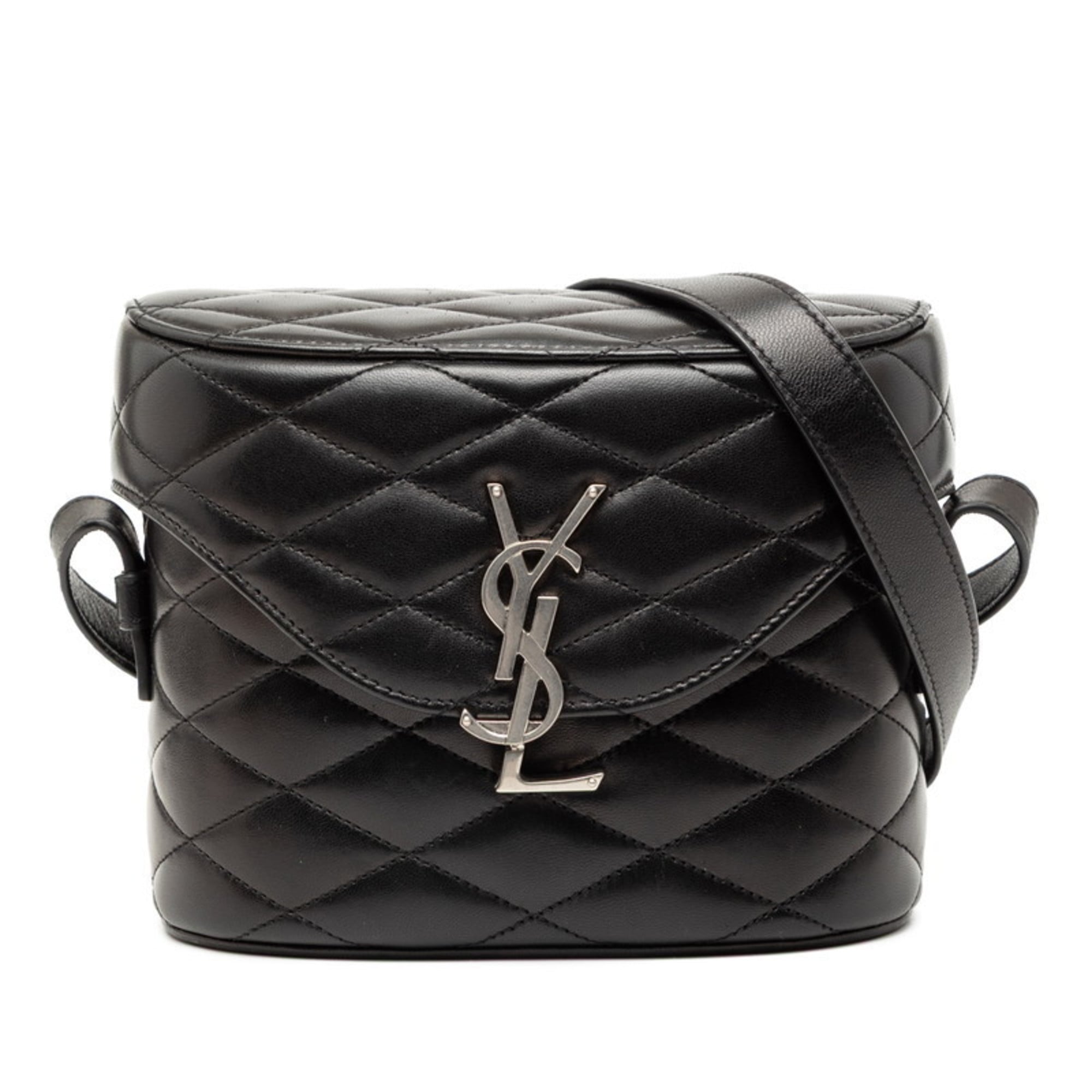 Saint Laurent Black Leather Shoulder Bag (Pre-Owned)
