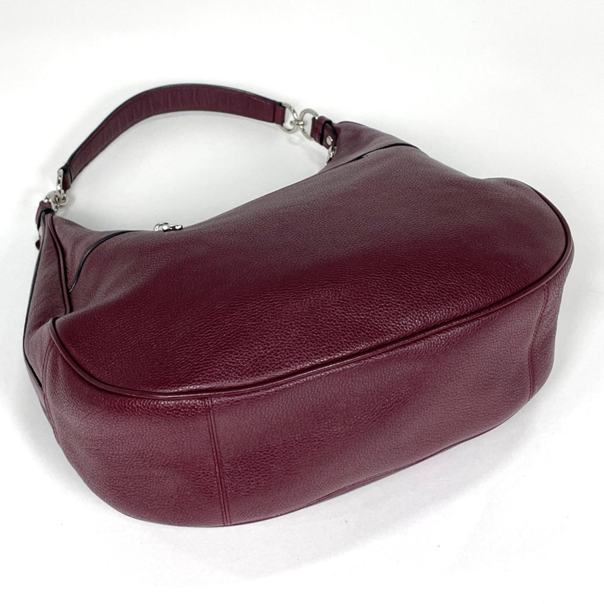 Coach Bordeaux Leather Shoulder Bag (Pre-Owned)