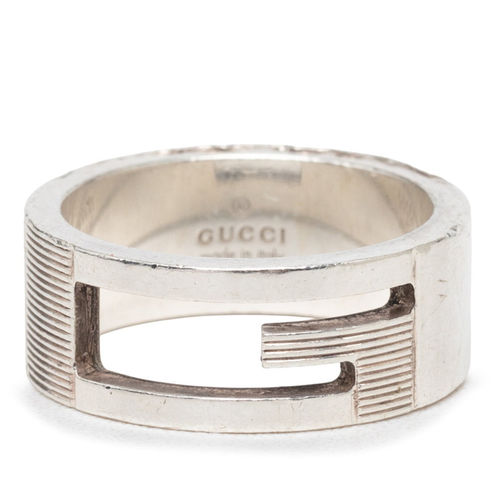 Gucci Silver 925 Band Ring (Pre-Owned)