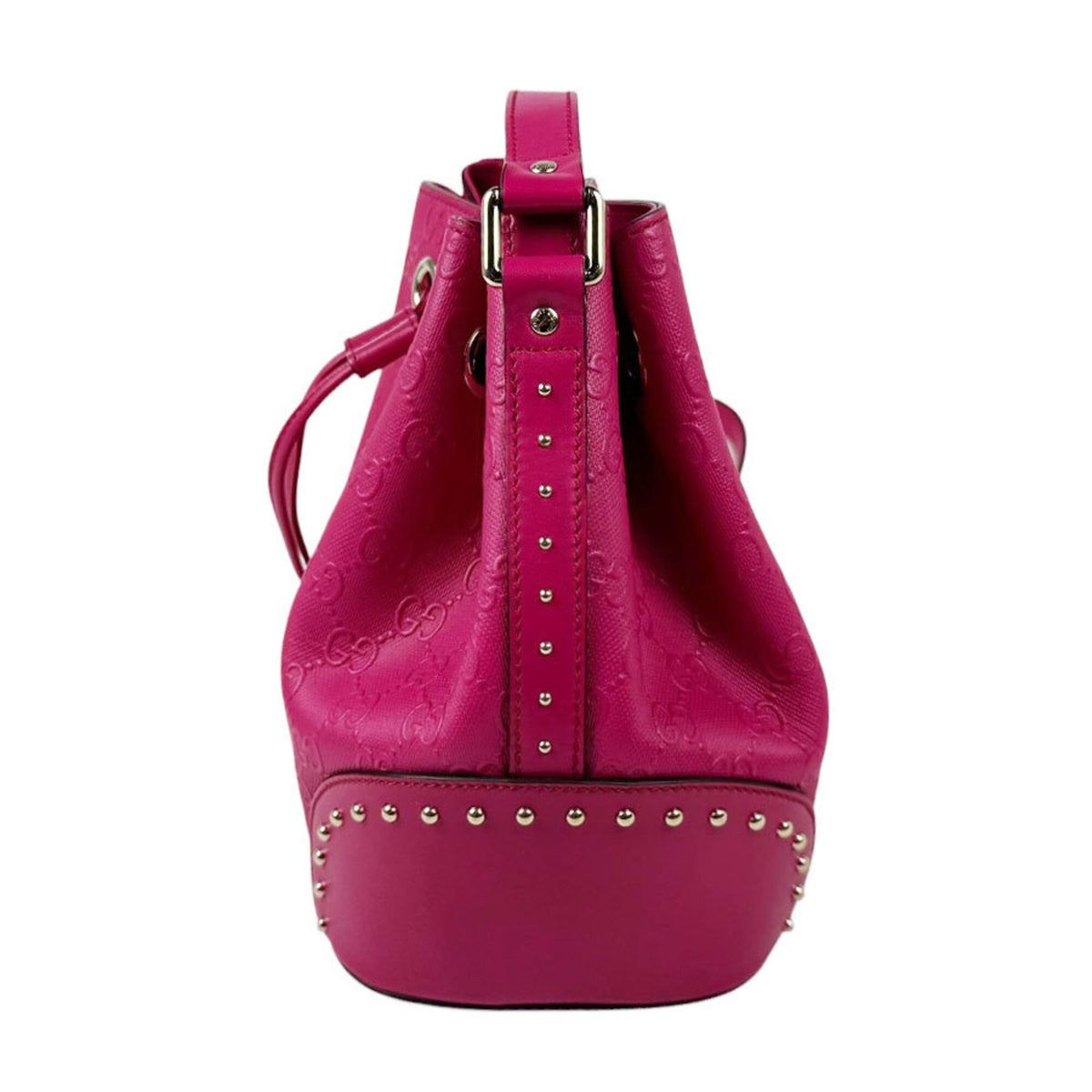 Gucci Pink Leather Shoulder Bag (Pre-Owned)