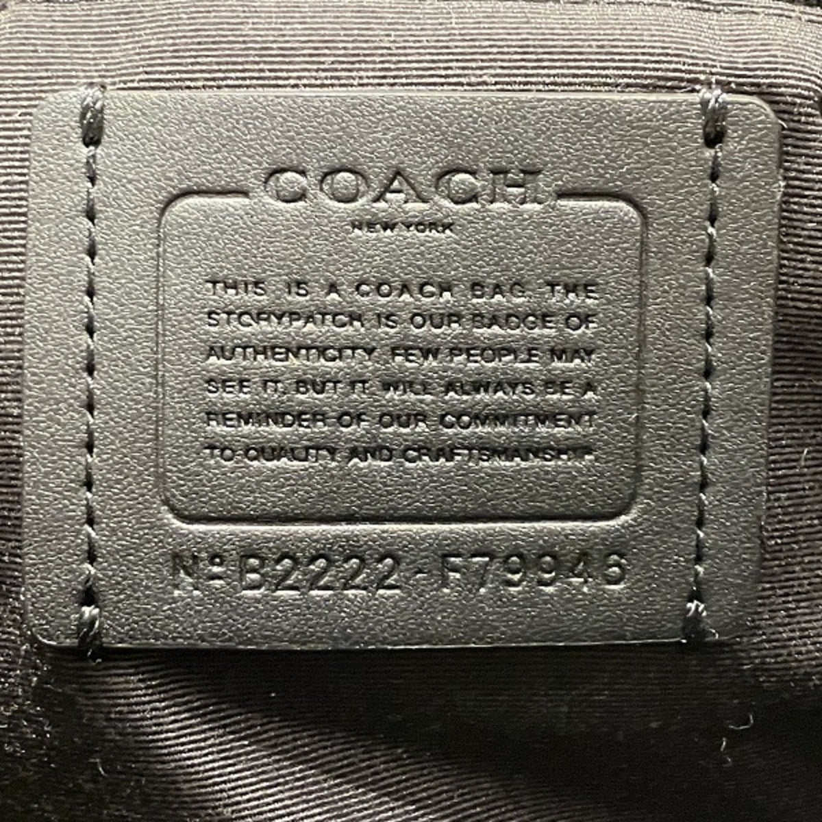 Coach Black Leather Handbag Shoulder Bag (Pre-Owned)